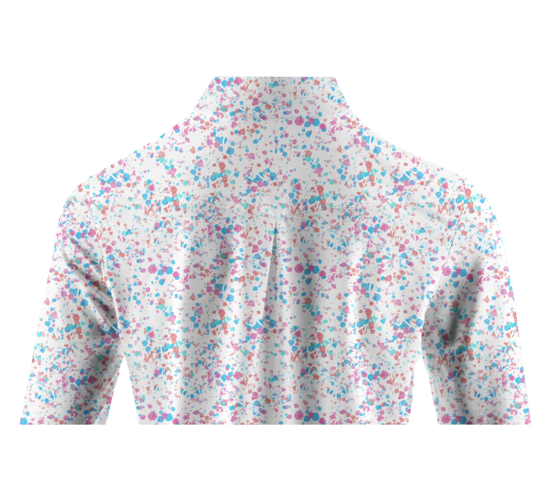 Cherryswing Women's Ink Splash Long Sleeve Golf Polo