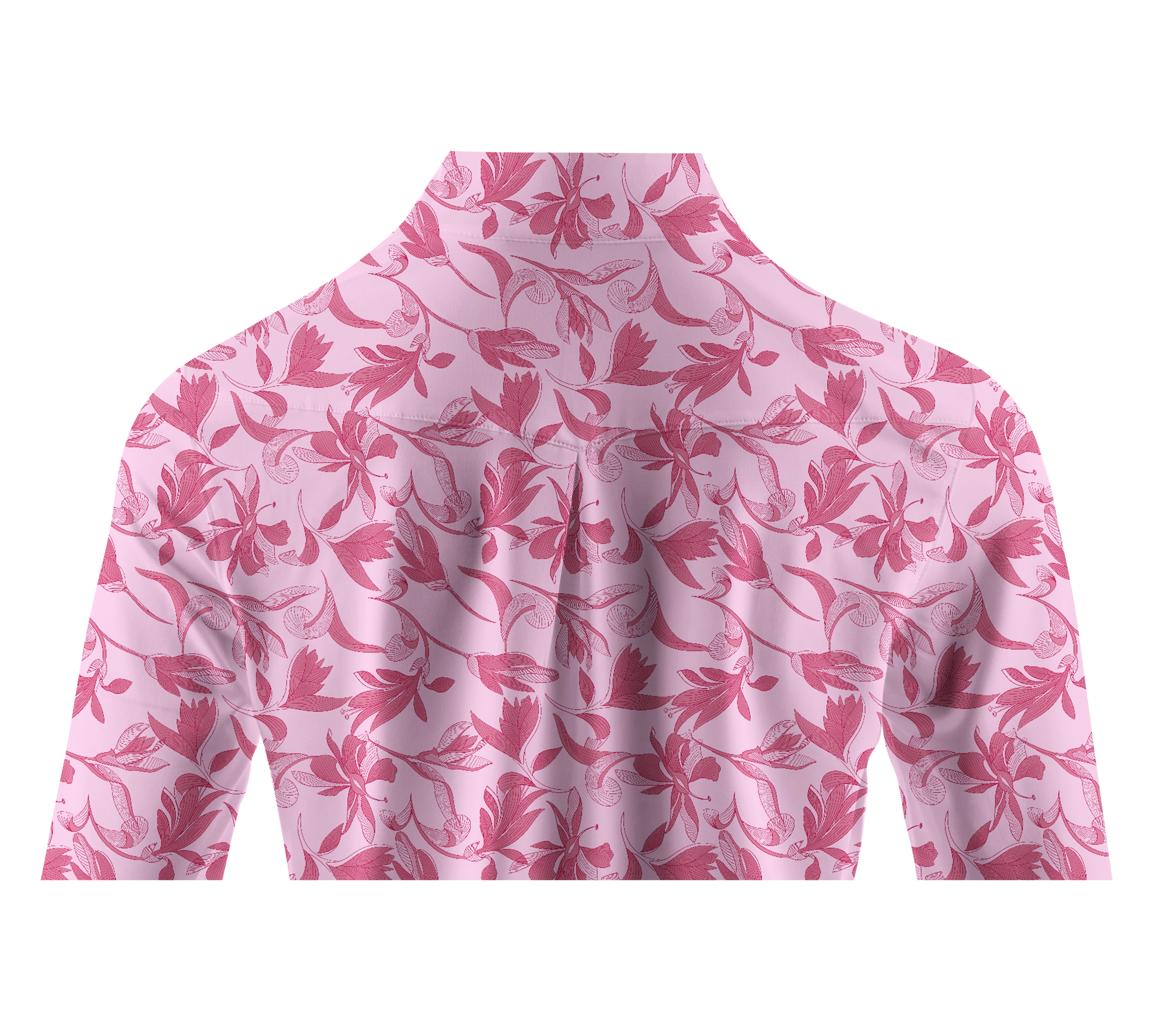 Cherryswing Women's Blossom Print Long Sleeve Polo Shirt