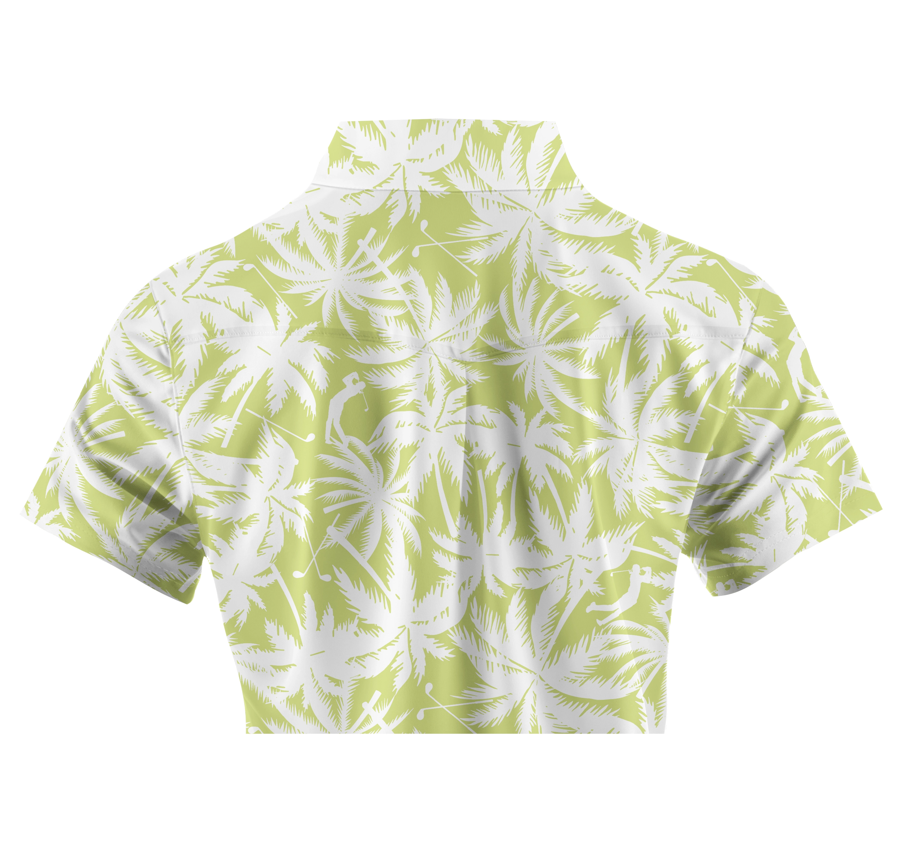 Cherryswing Women's Coconut Tree Print Golf Short Sleeve Polo Shirt