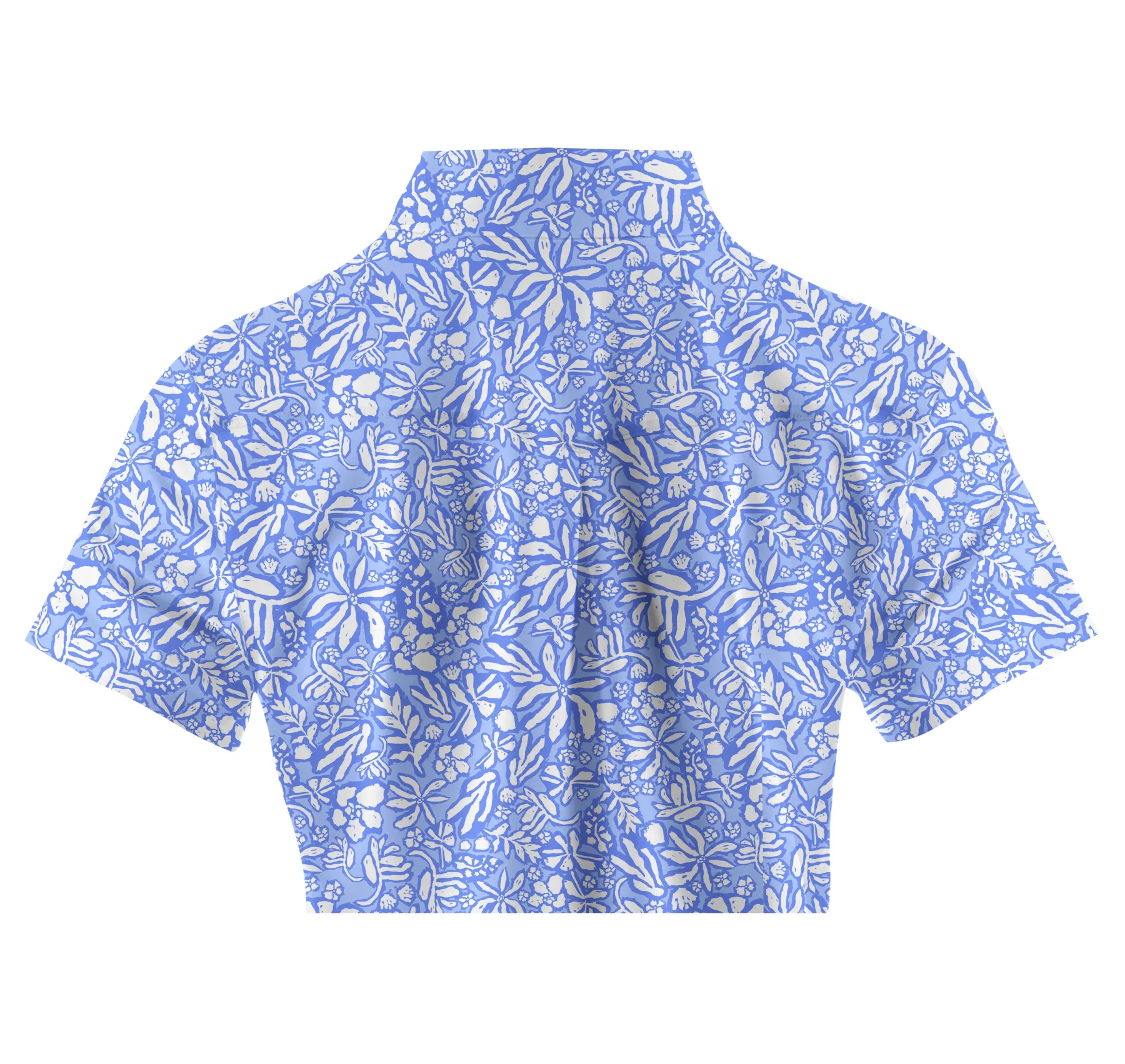 Cherryswing Women's Seaside Floral Golf Short Sleeve Polo Shirt