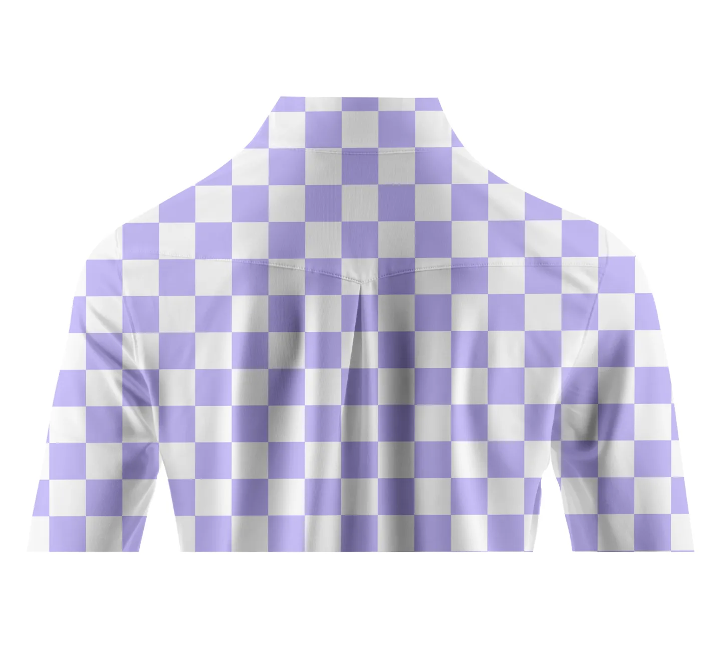 Cherryswing Women's Checkerboard Print Golf Long Sleeve Polo Shirt