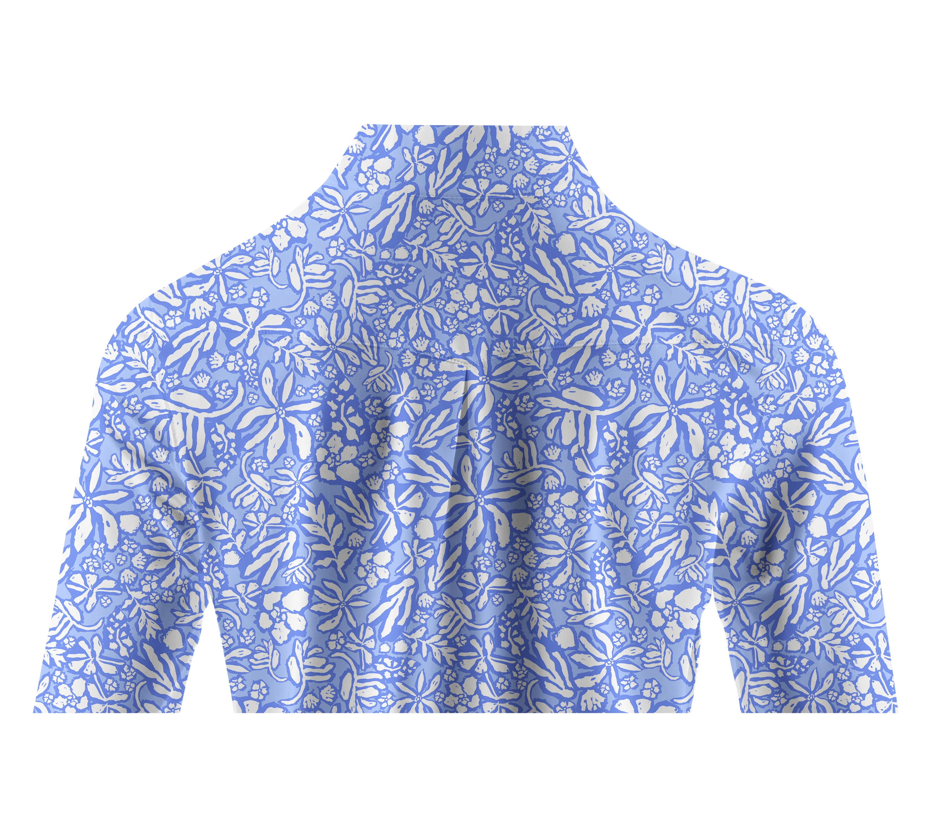 Cherryswing Women's Seaside Floral Golf Long Sleeve Polo Shirt