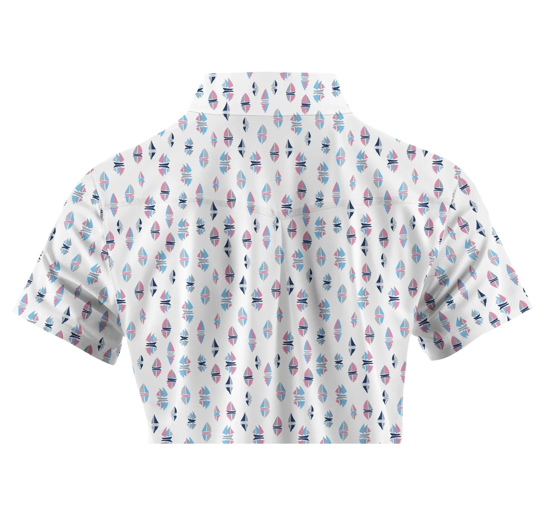 Cherryswing Women's Sailboat Golf Short Sleeve Polo Shirt