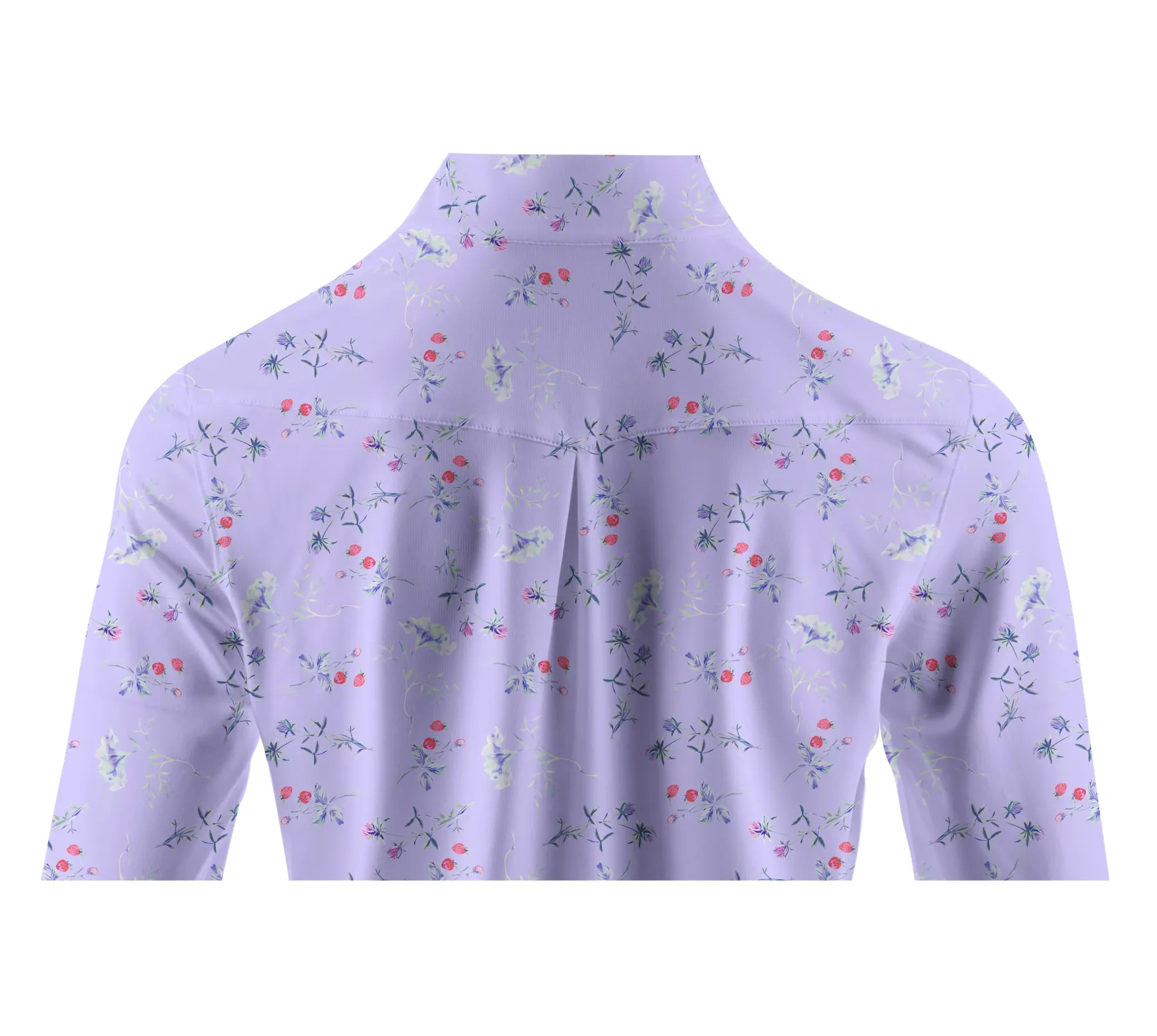 Cherryswing Women's Strawberry Flowers Golf Long Sleeve Polo Shirt