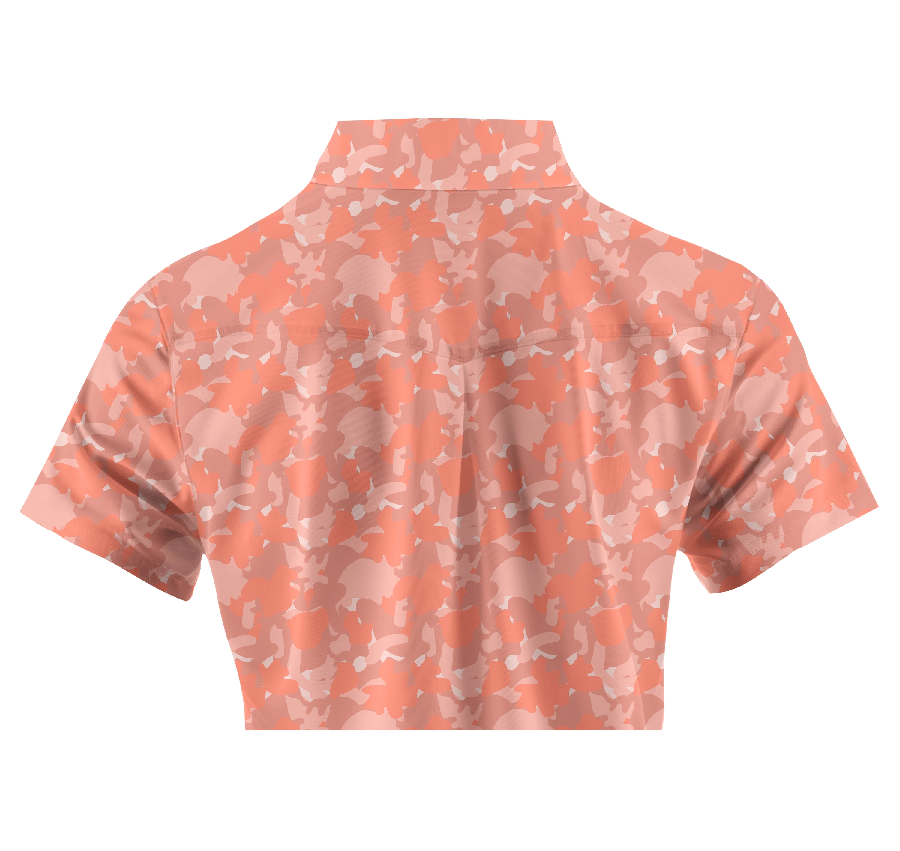 Cherryswing Women's Camouflage Golf Short Sleeve Polo Shirt