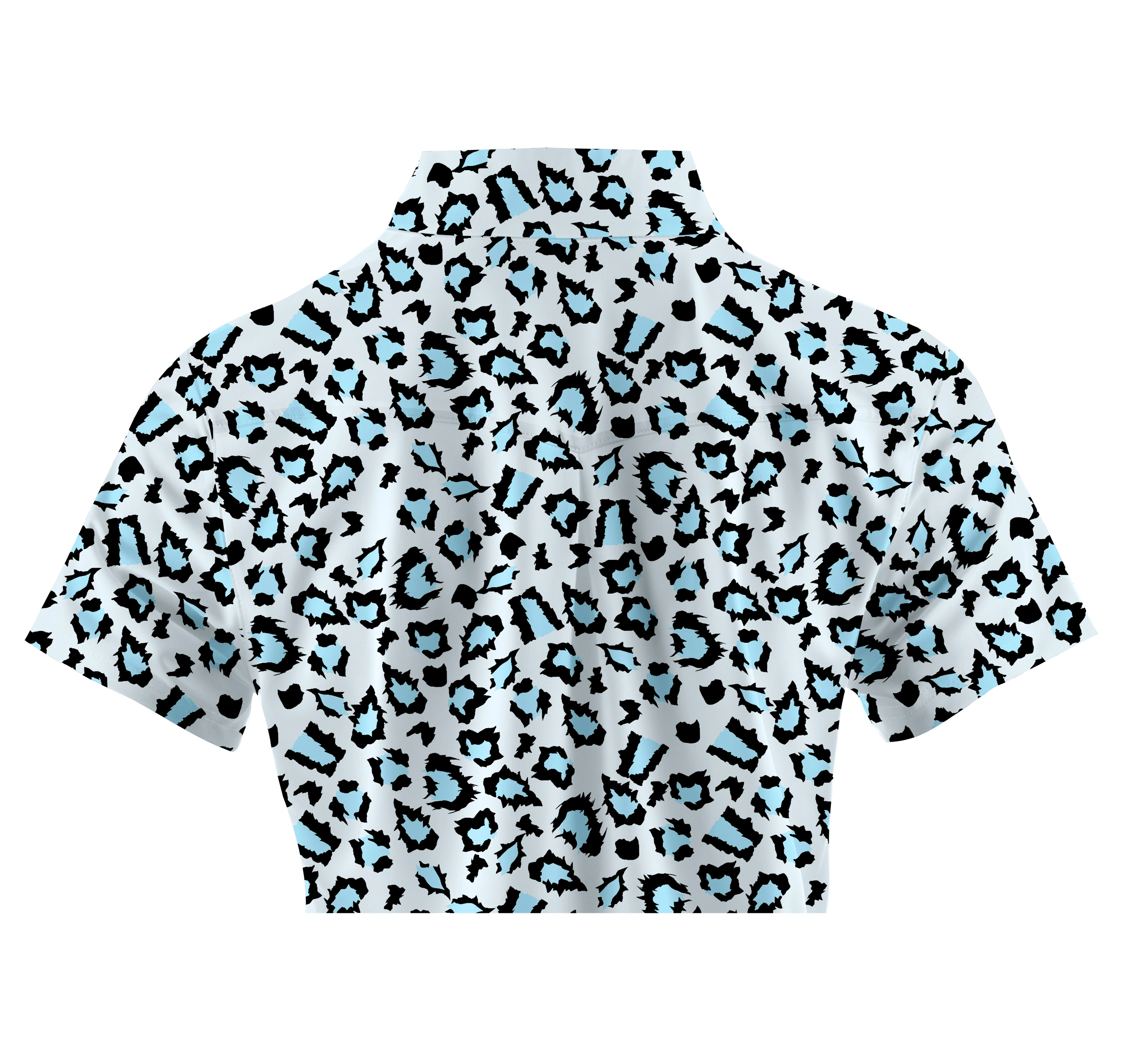 Cherryswing Women's Leopard Golf Short Sleeve Polo Shirt