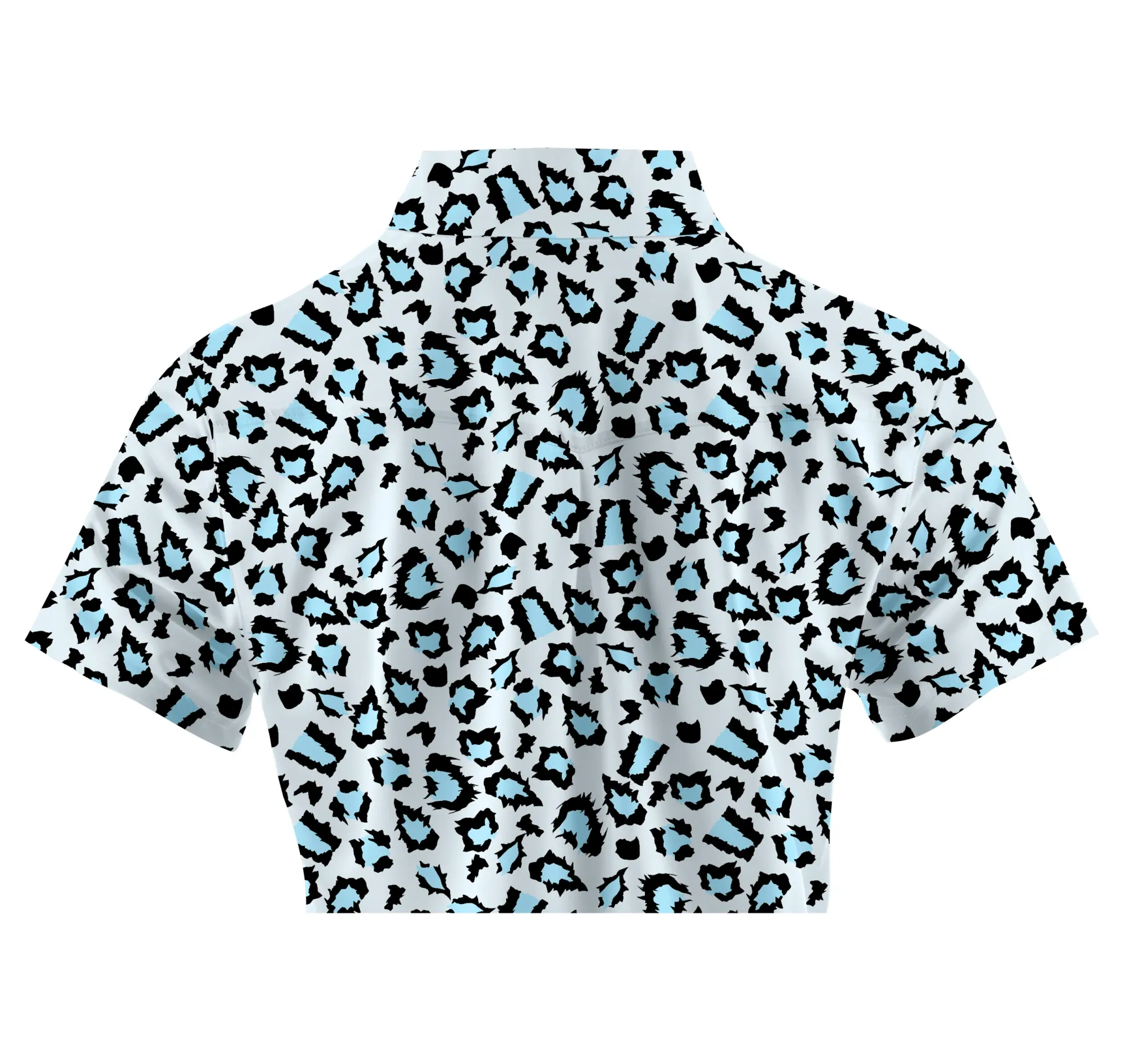 Cherryswing Women's Leopard Golf Short Sleeve Polo Shirt