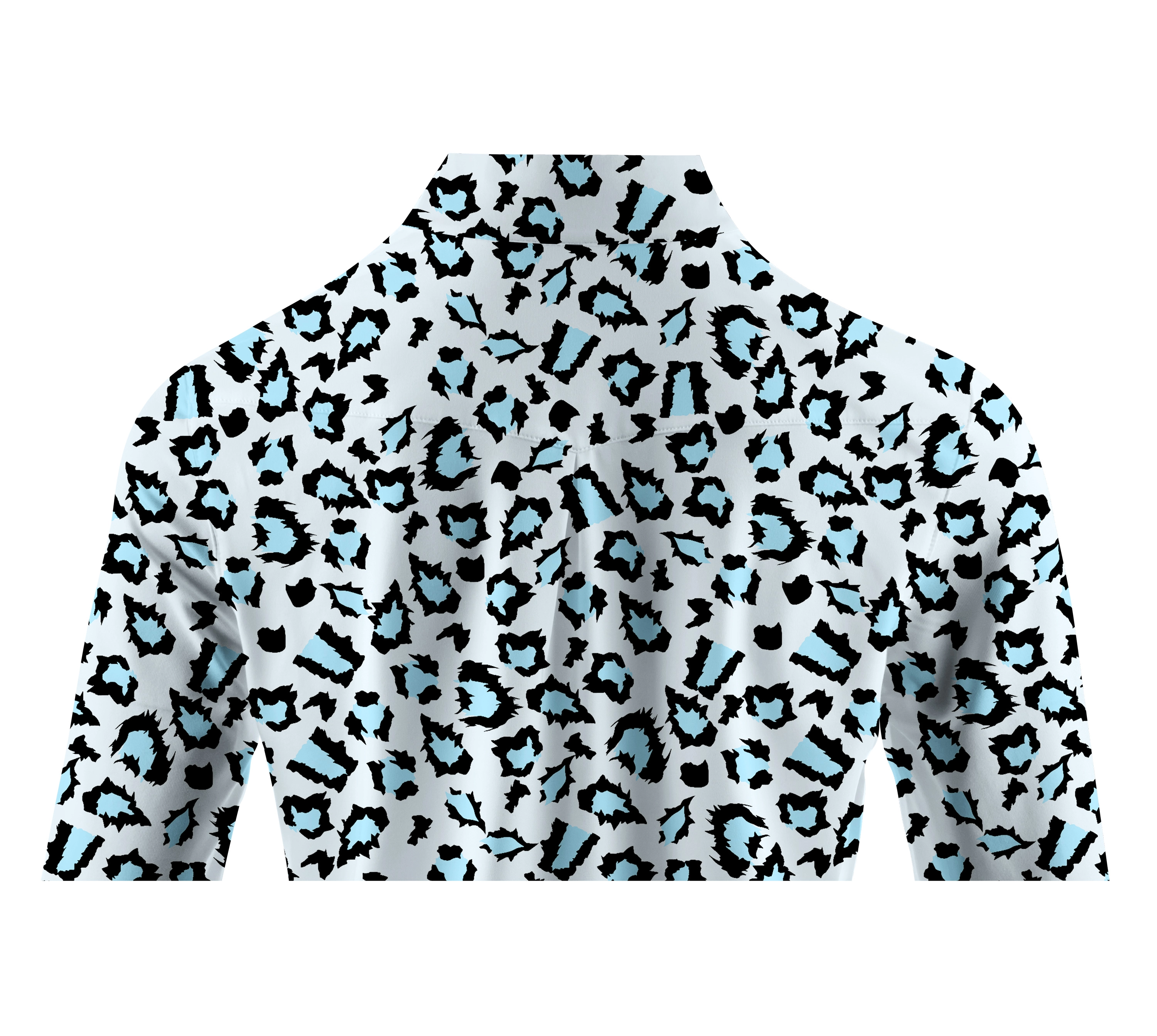 Cherryswing Women's Leopard Golf Long Sleeve Polo Shirt