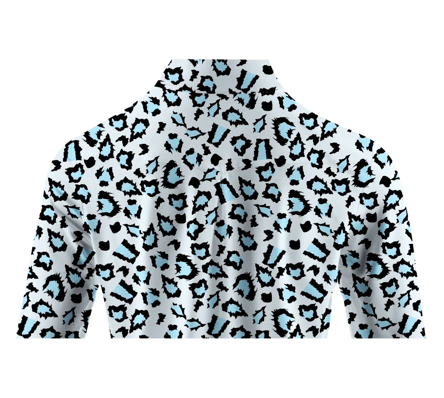 Cherryswing Women's Leopard Golf Long Sleeve Polo Shirt