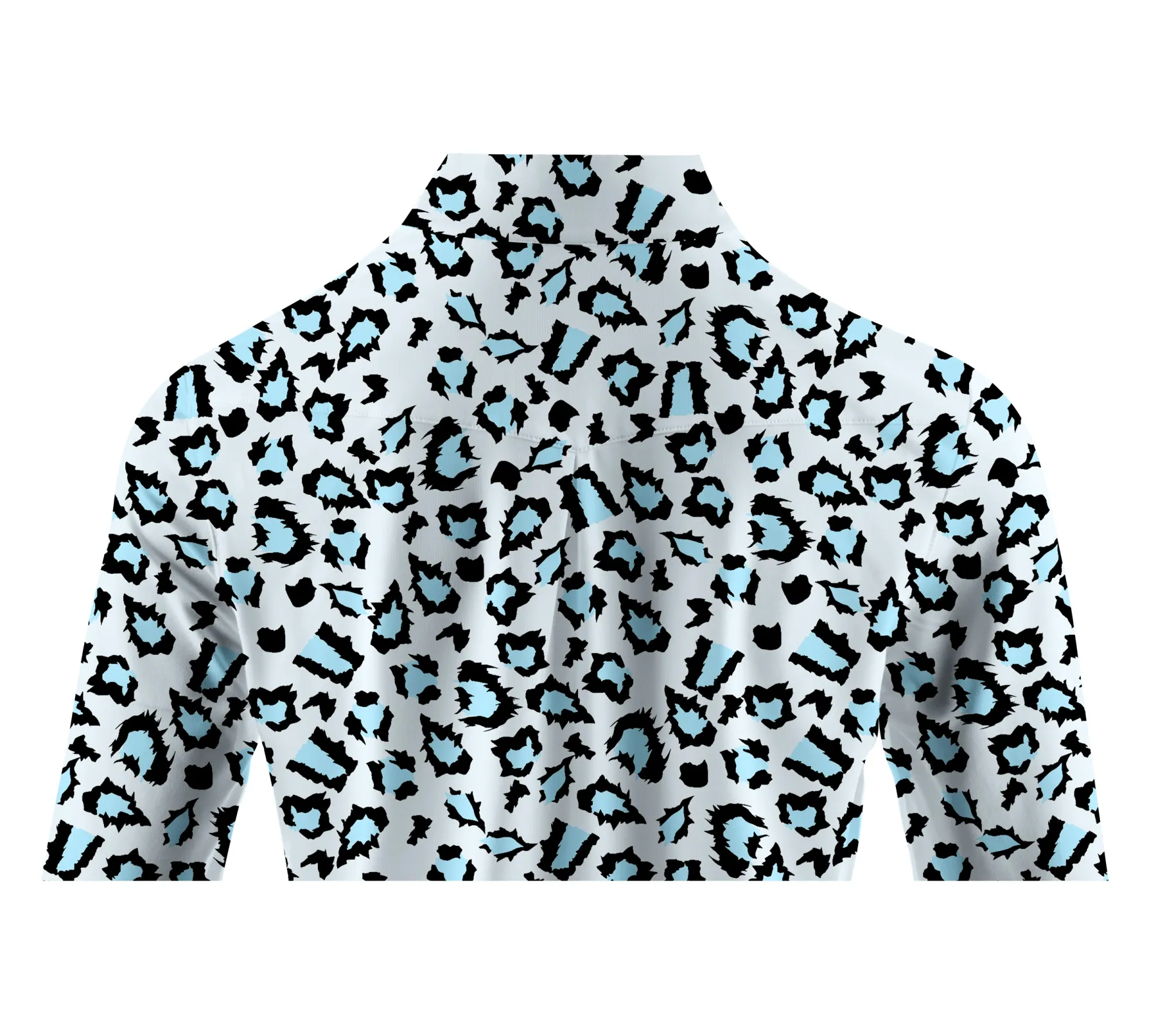 Cherryswing Women's Leopard Golf Long Sleeve Polo Shirt