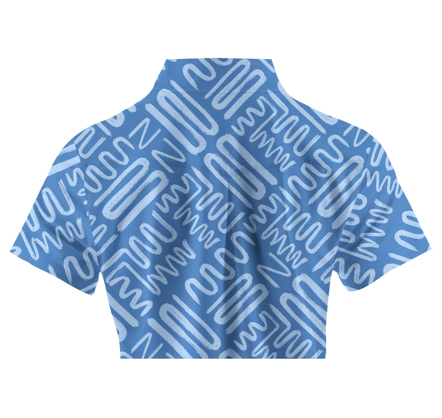 Cherryswing Women's Line Printing Golf Short Sleeve Polo Shirt