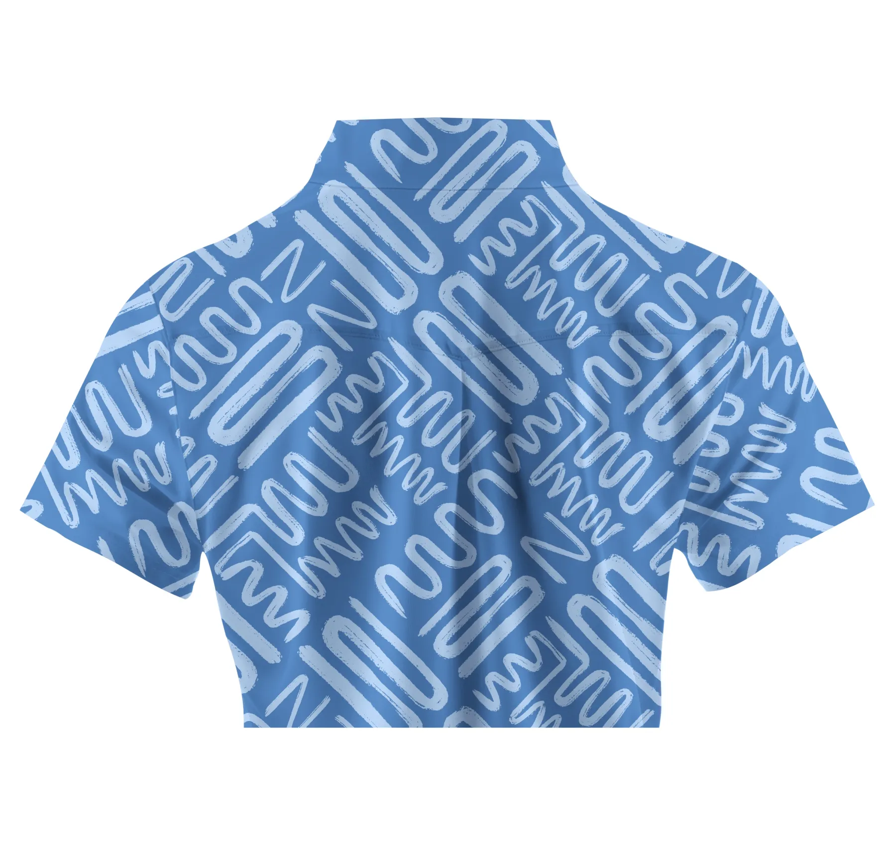 Cherryswing Women's Line Printing Golf Short Sleeve Polo Shirt