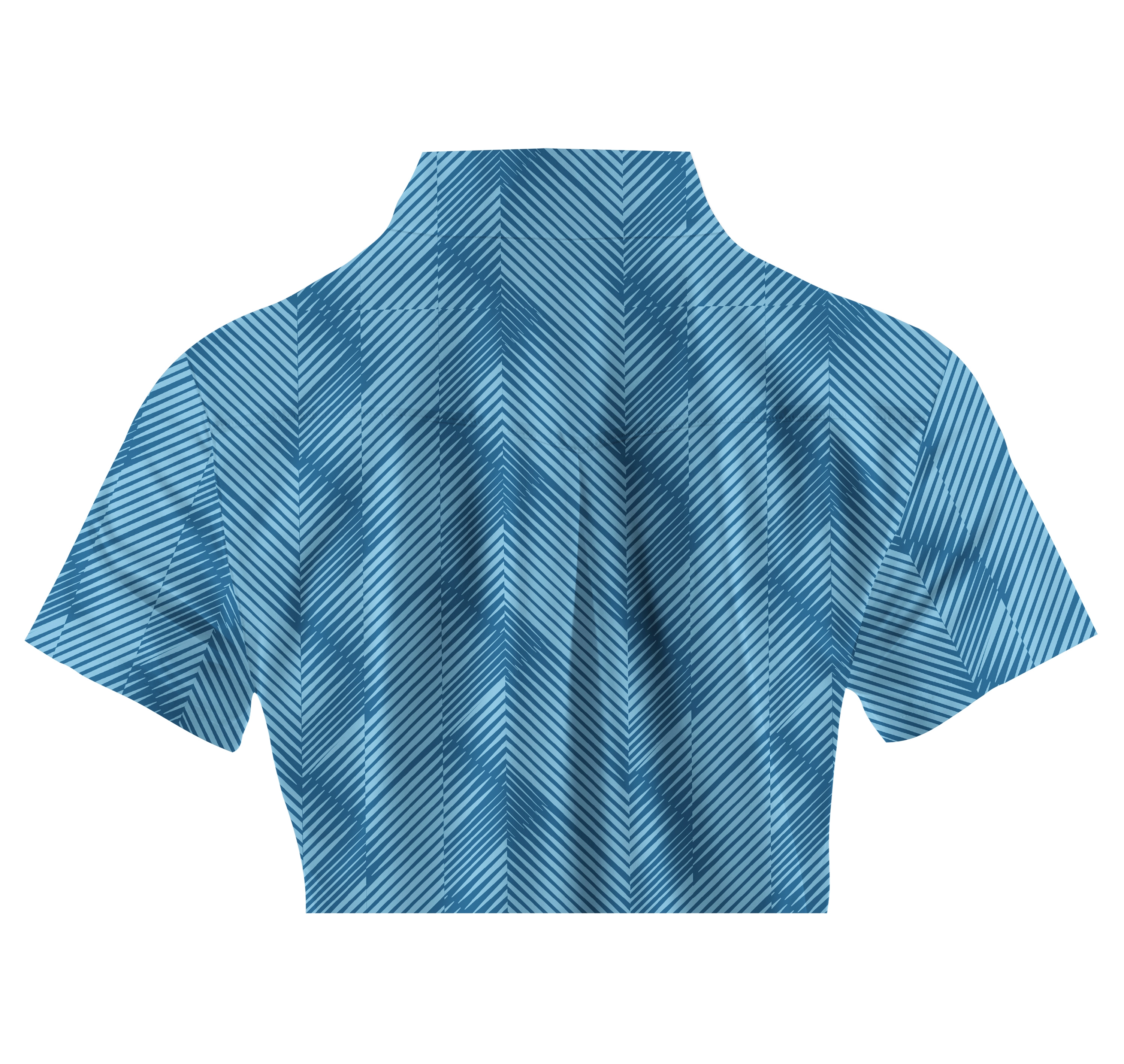 Cherryswing Women's Water Ripples Golf Short Sleeve Polo Shirt