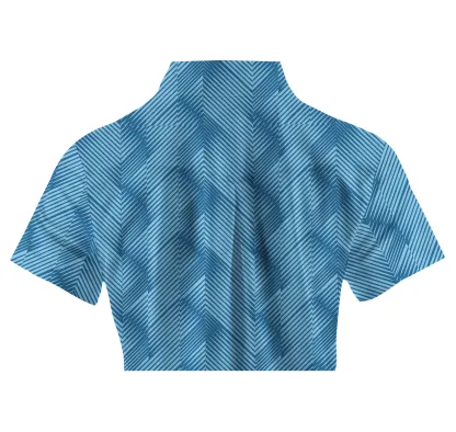 Cherryswing Women's Water Ripples Golf Short Sleeve Polo Shirt