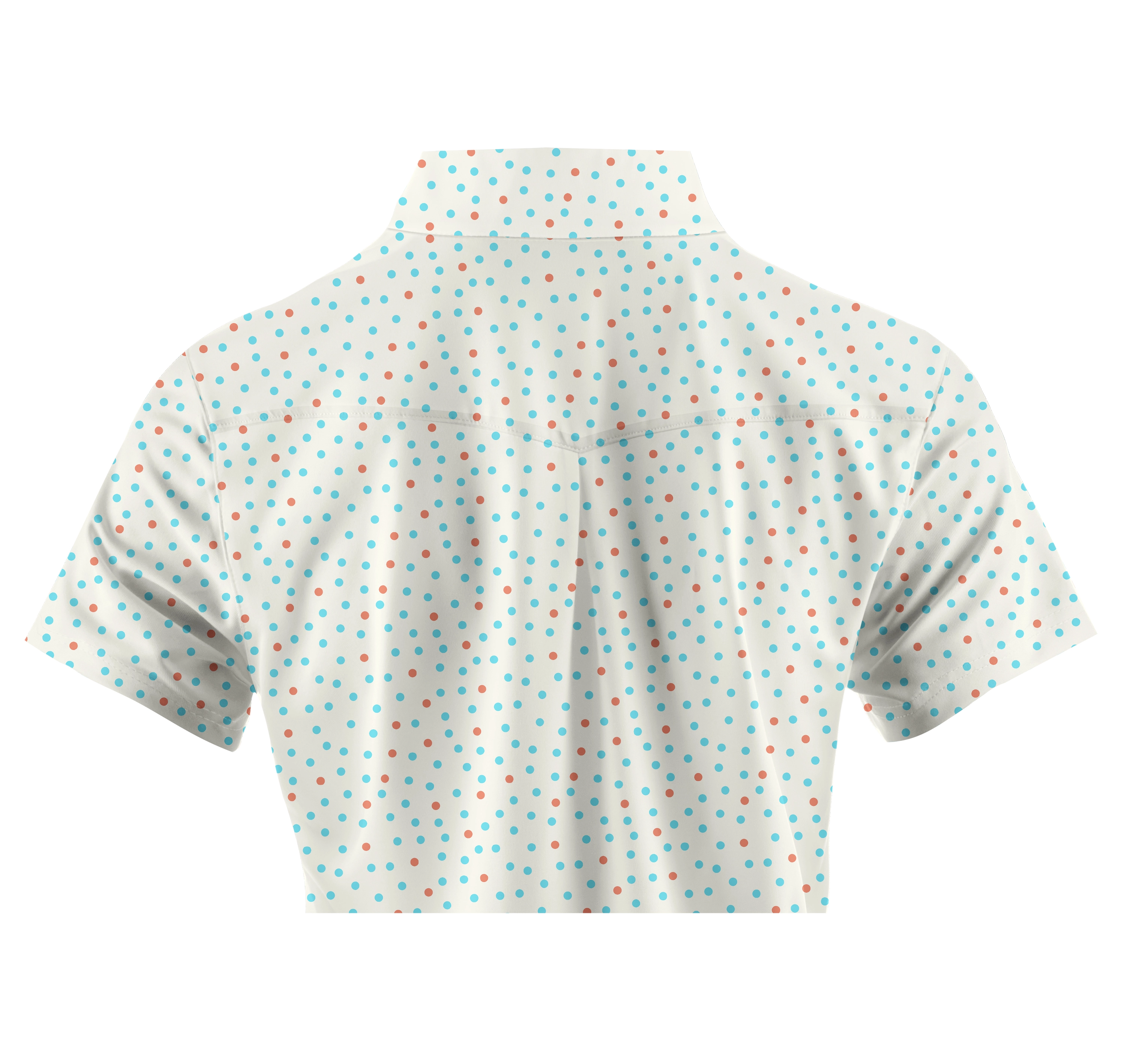 Cherryswing Women's Confetti Dots Golf Sleeve Polo Shirt