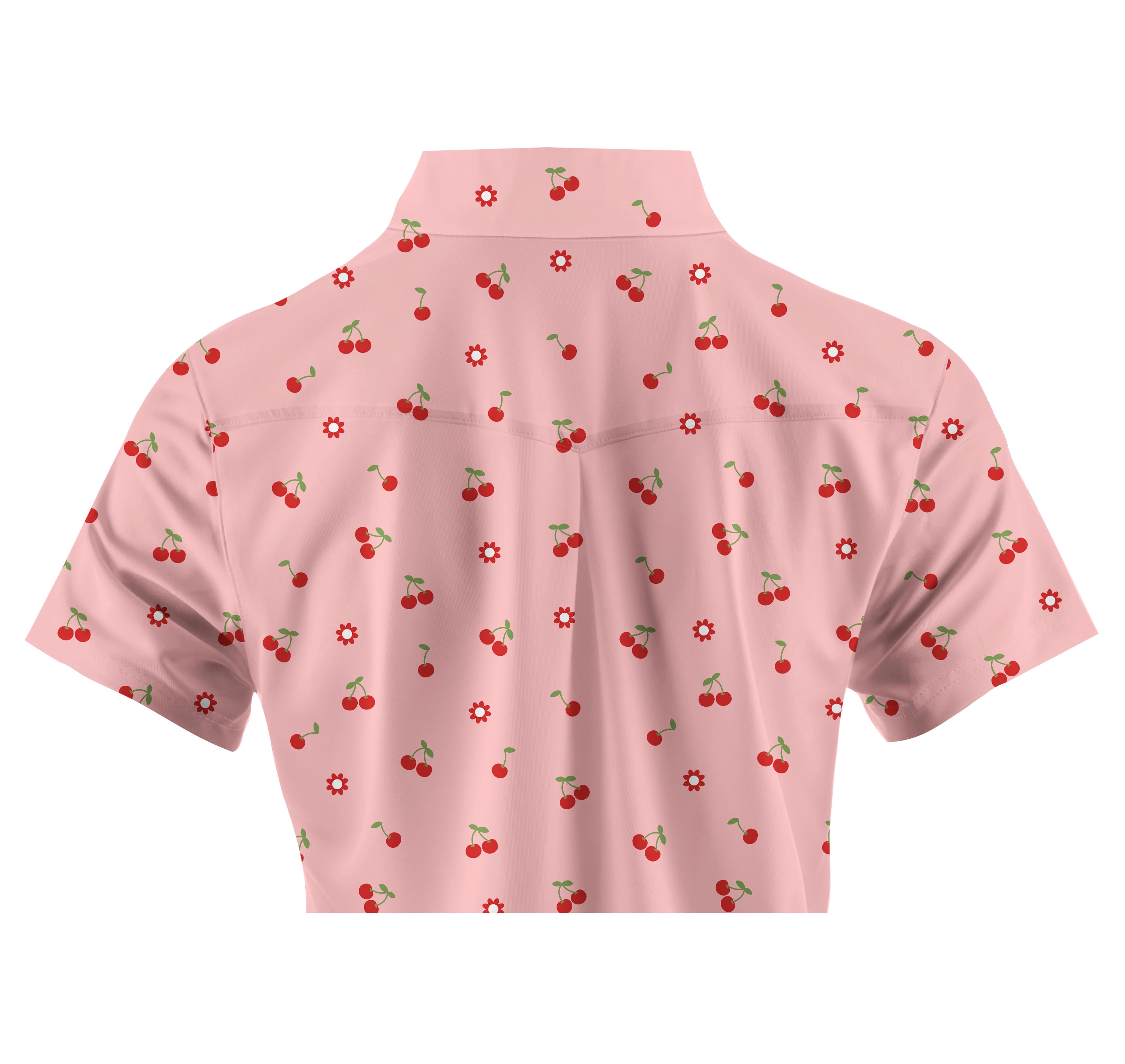 Cherryswing Women's Cherries Short Sleeve Golf Polo Shirt