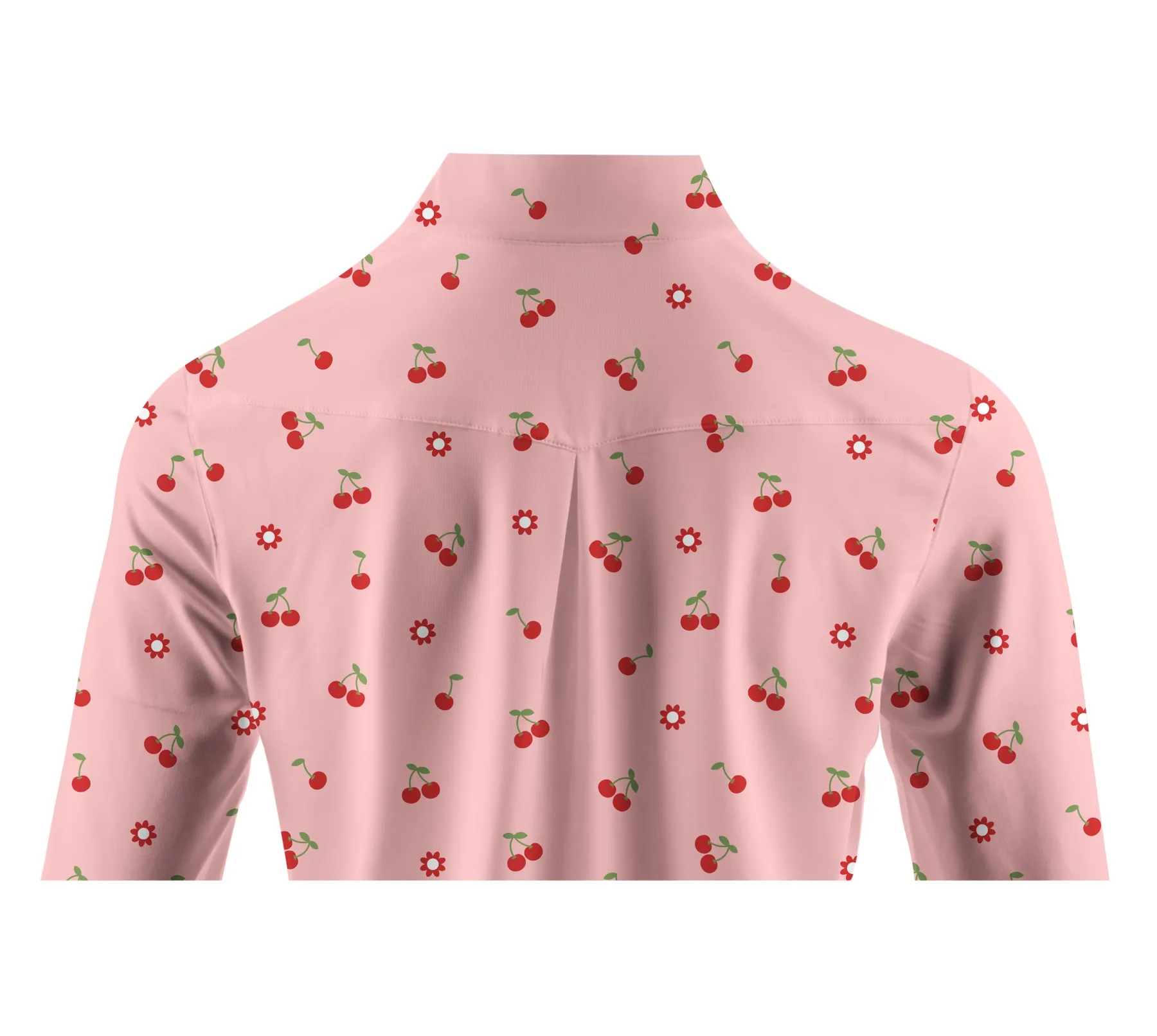 Cherryswing Women's Cherries Long Sleeve Golf Polo Shirt