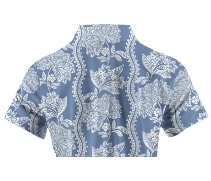 Cherryswing Women's Floral Short Sleeve Golf Polo Shirt