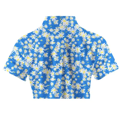 Cherryswing Women's Breathable 1/4 Zip Short Sleeve Polo Shirt