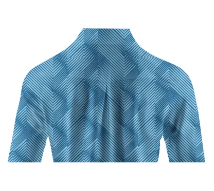 Cherryswing Women's Golf Water Ripples Long Sleeve Polo Shirt