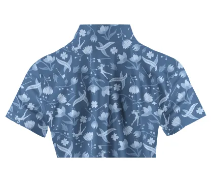 Cherryswing Women's Floral and Bird Patterns Short Sleeve Golf Shirt