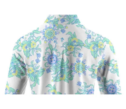 Cherryswing Women's Lively Floral Long Sleeve Golf Shirt