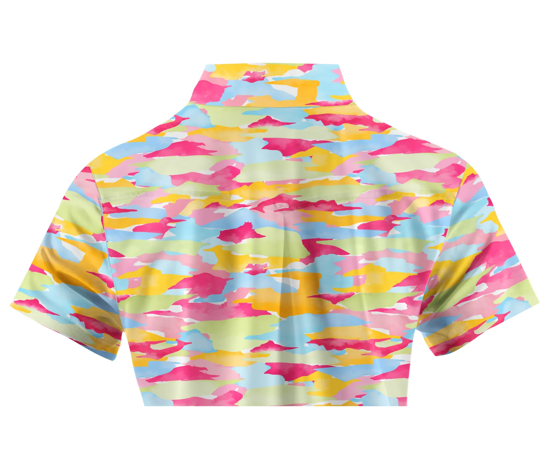 Cherryswing Women's Vibrant Camouflage Short Sleeve Golf Shirt