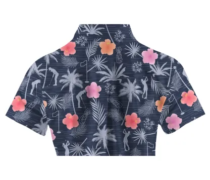 Cherryswing Women's Tropical Green Short Sleeve Golf Shirt