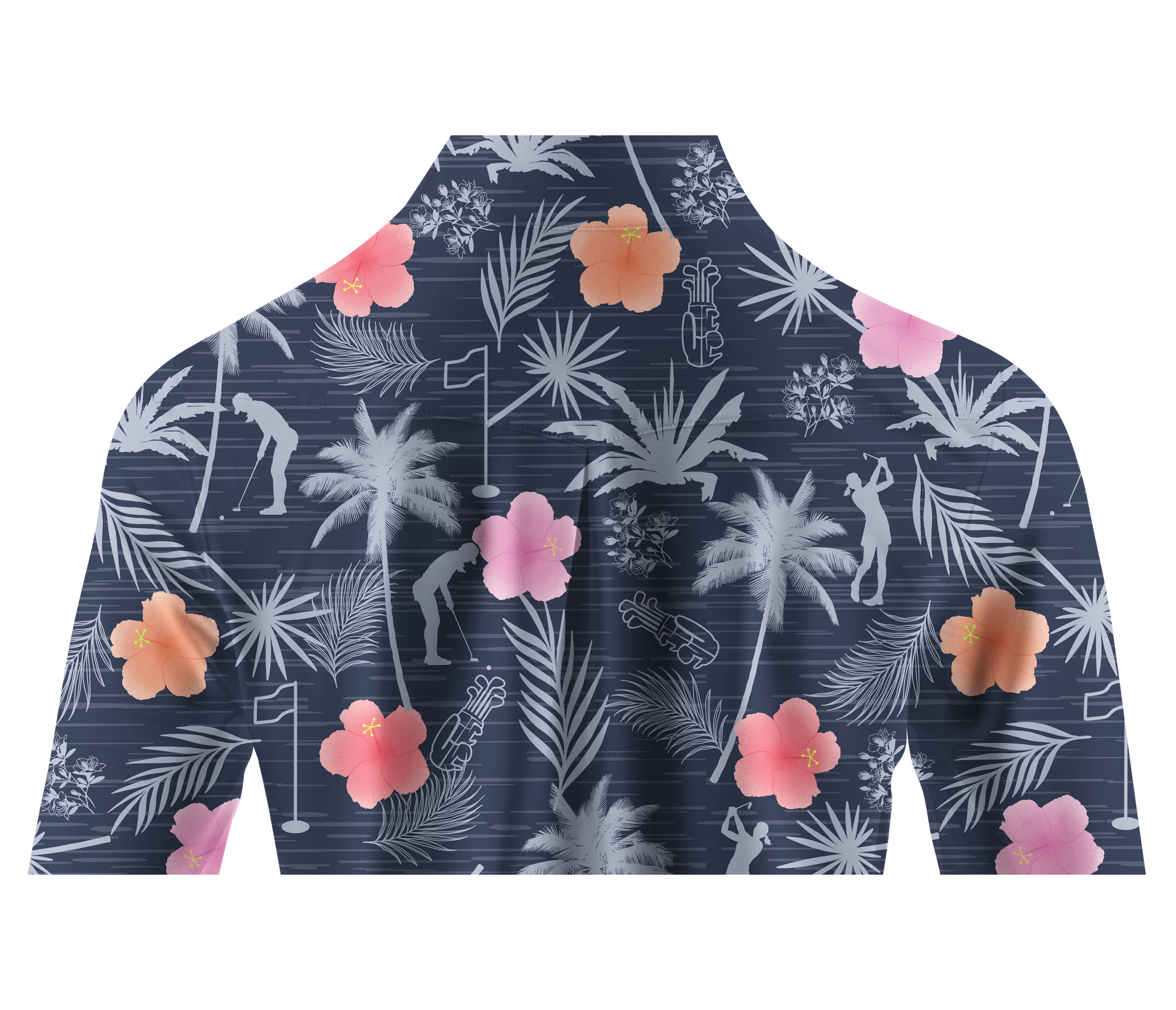 Cherryswing Women's Tropical Green Long Sleeve Golf Shirt