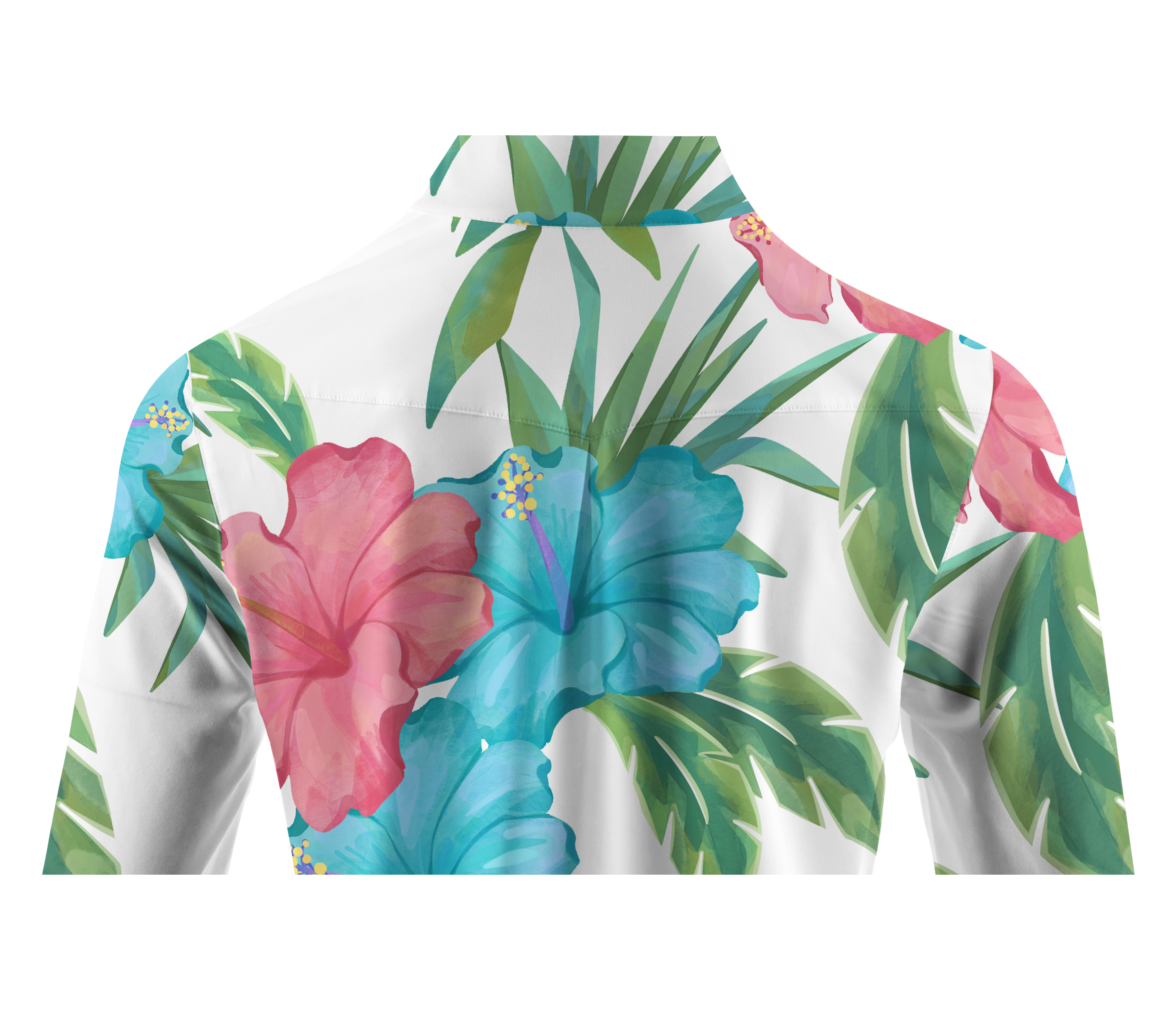 Cherryswing Women's Tropical Garden Long Sleeve Golf Shirt
