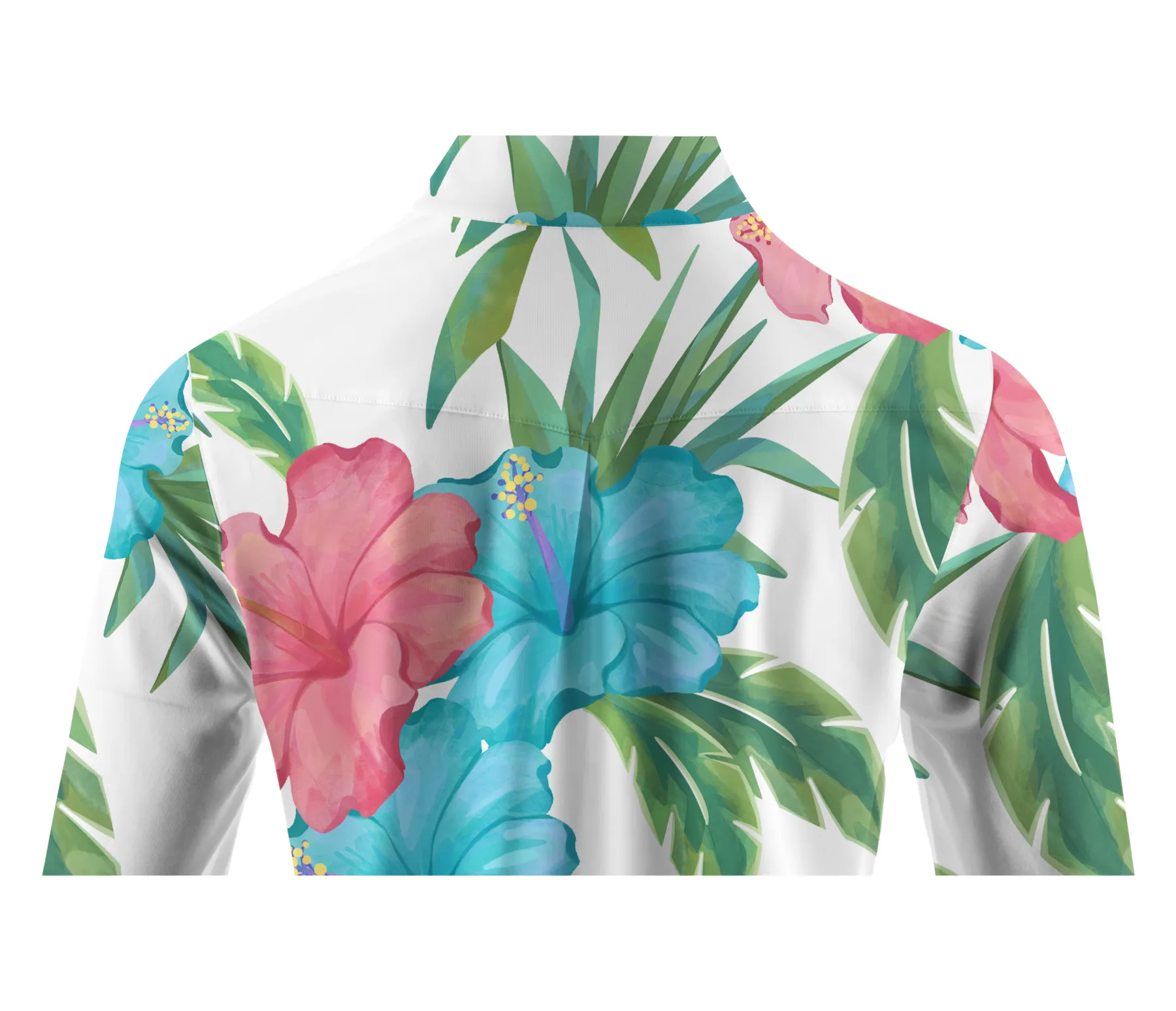 Cherryswing Women's Tropical Garden Long Sleeve Golf Shirt