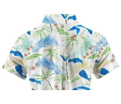 Cherryswing Women's Whimsy Palms Short Sleeve Golf Shirt