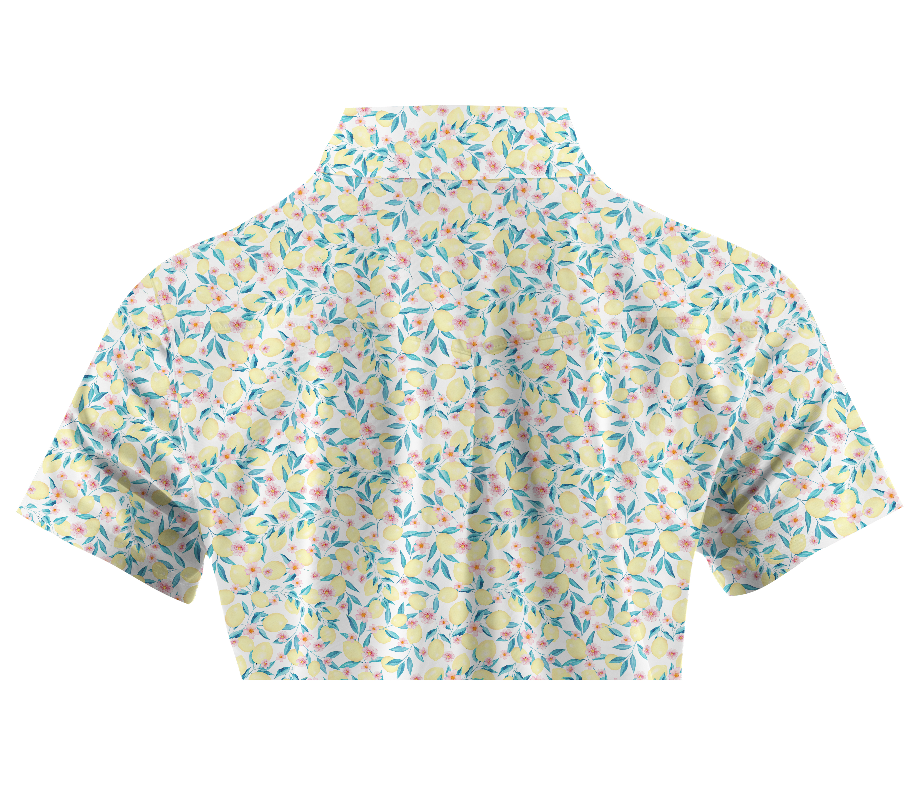 Cherryswing Women's Lemon Pattern Short Sleeve Golf Shirt