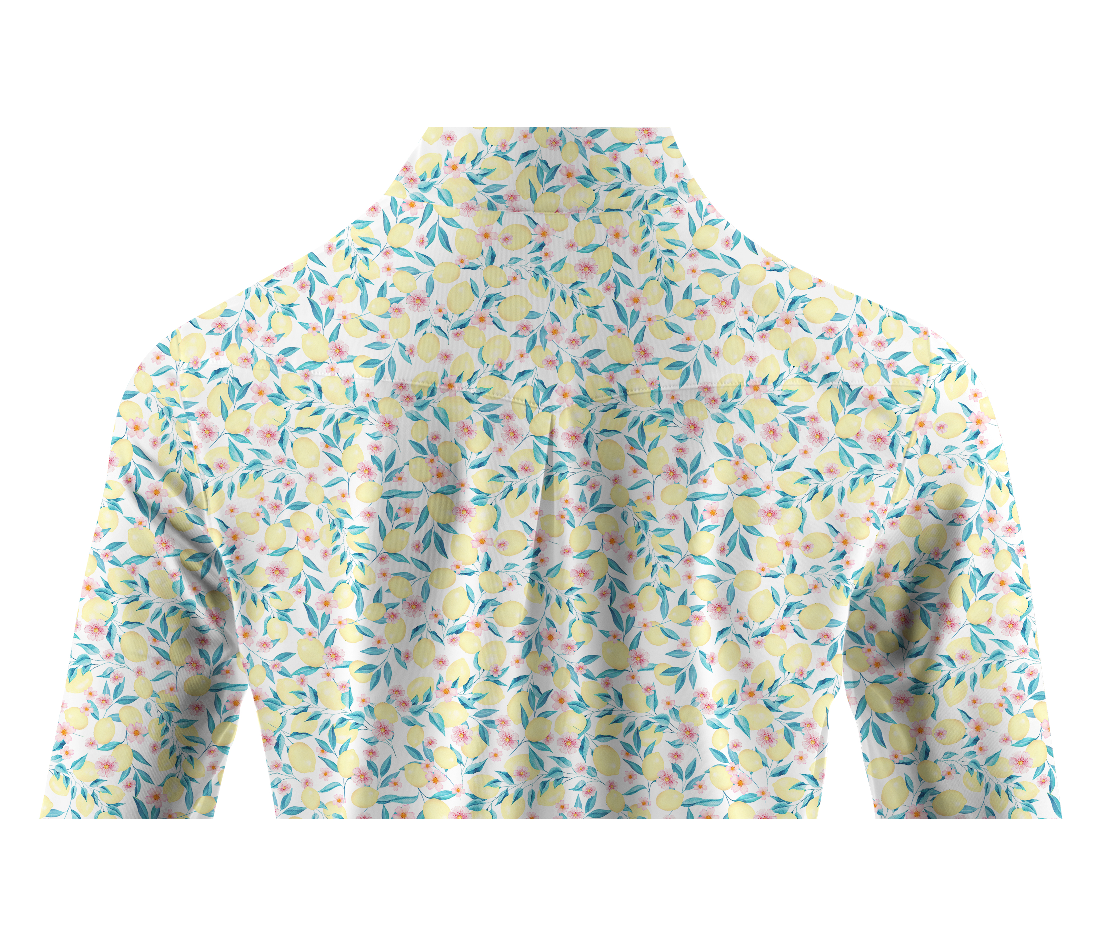 Cherryswing Women's Lemon Pattern Long Sleeve Golf Shirt