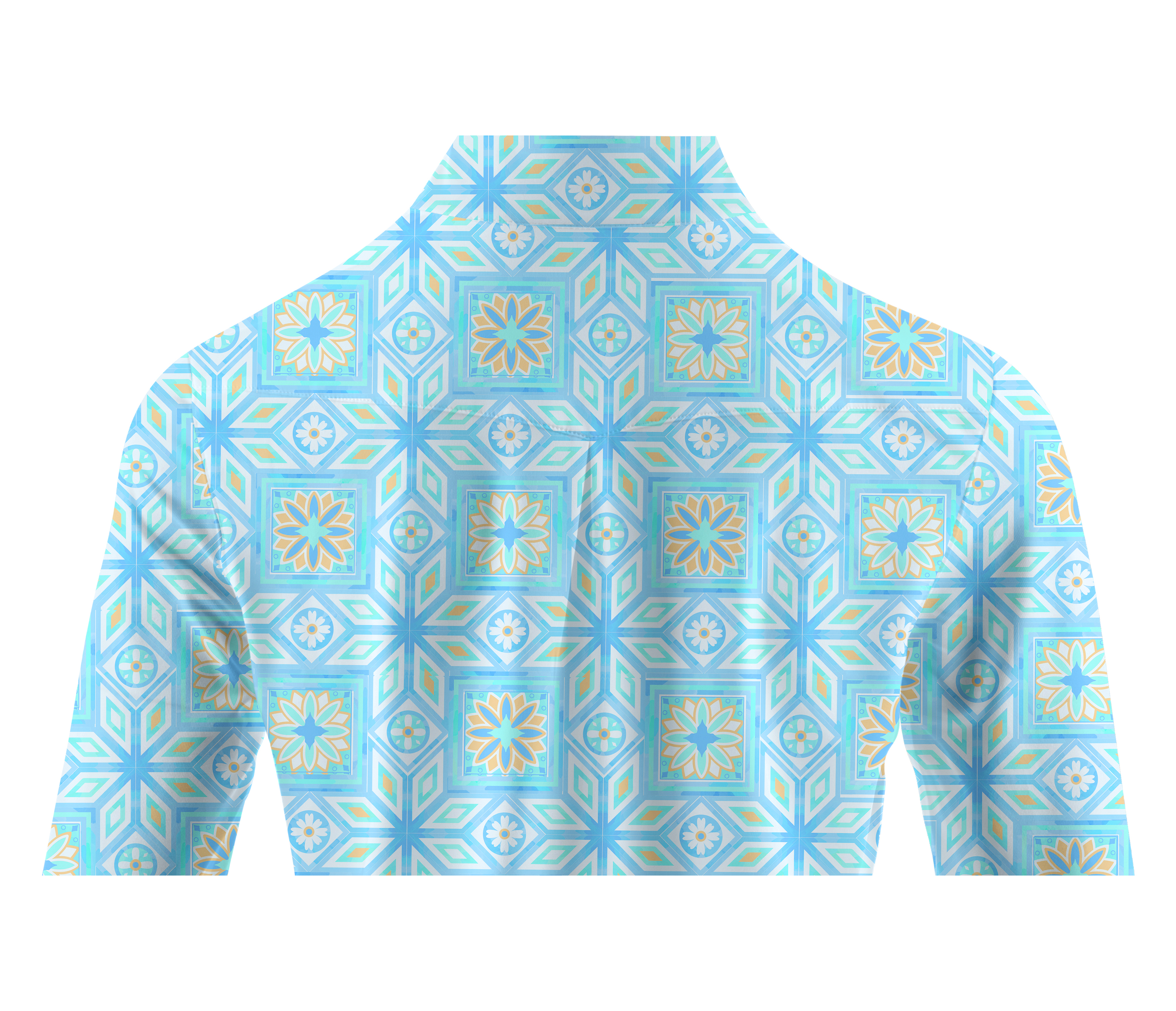 Cherryswing Women's Elegance Mosaic Long Sleeve Golf Shirt
