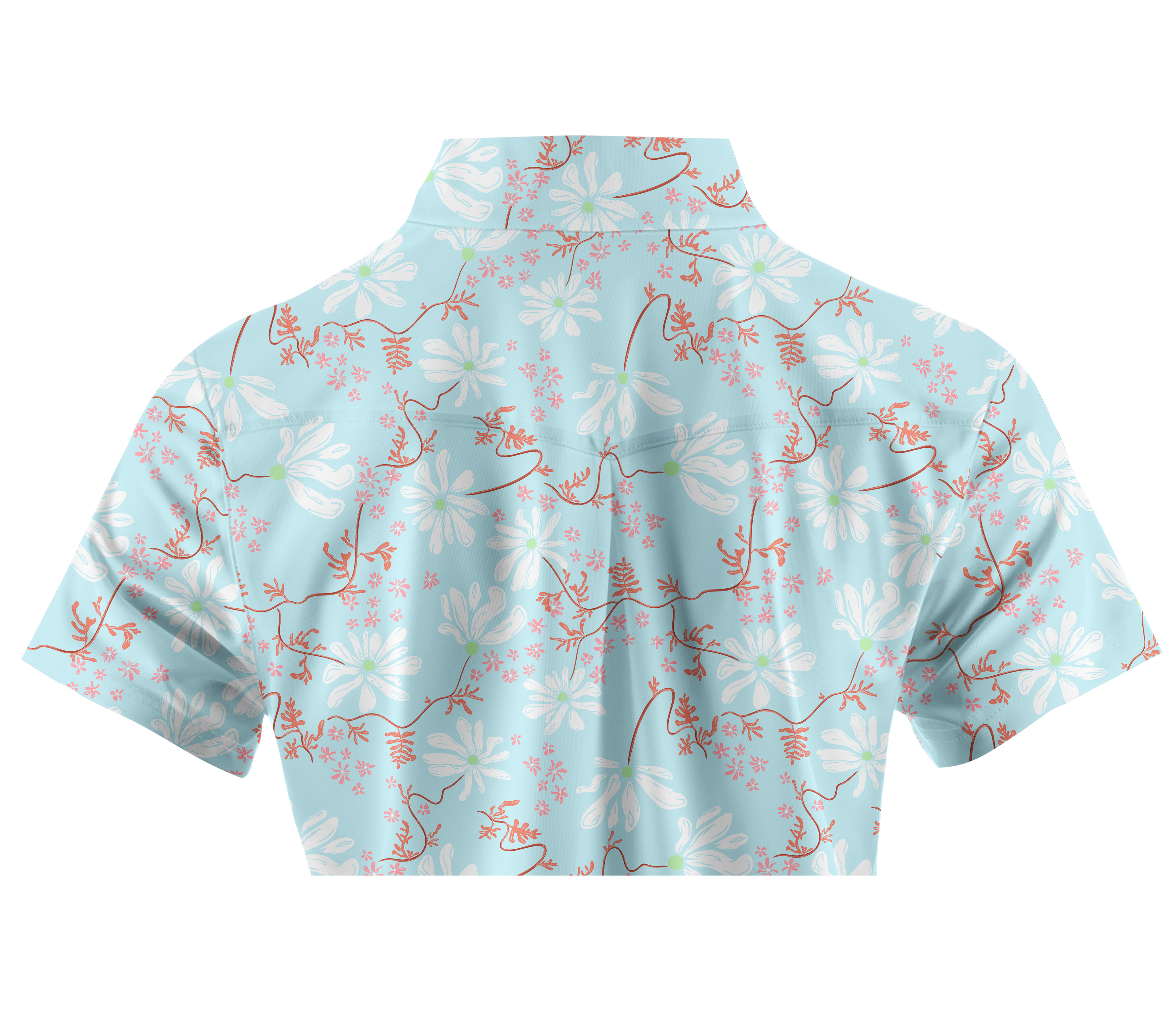 Cherryswing Women's Spring Blossom Short Sleeve Golf Shirt