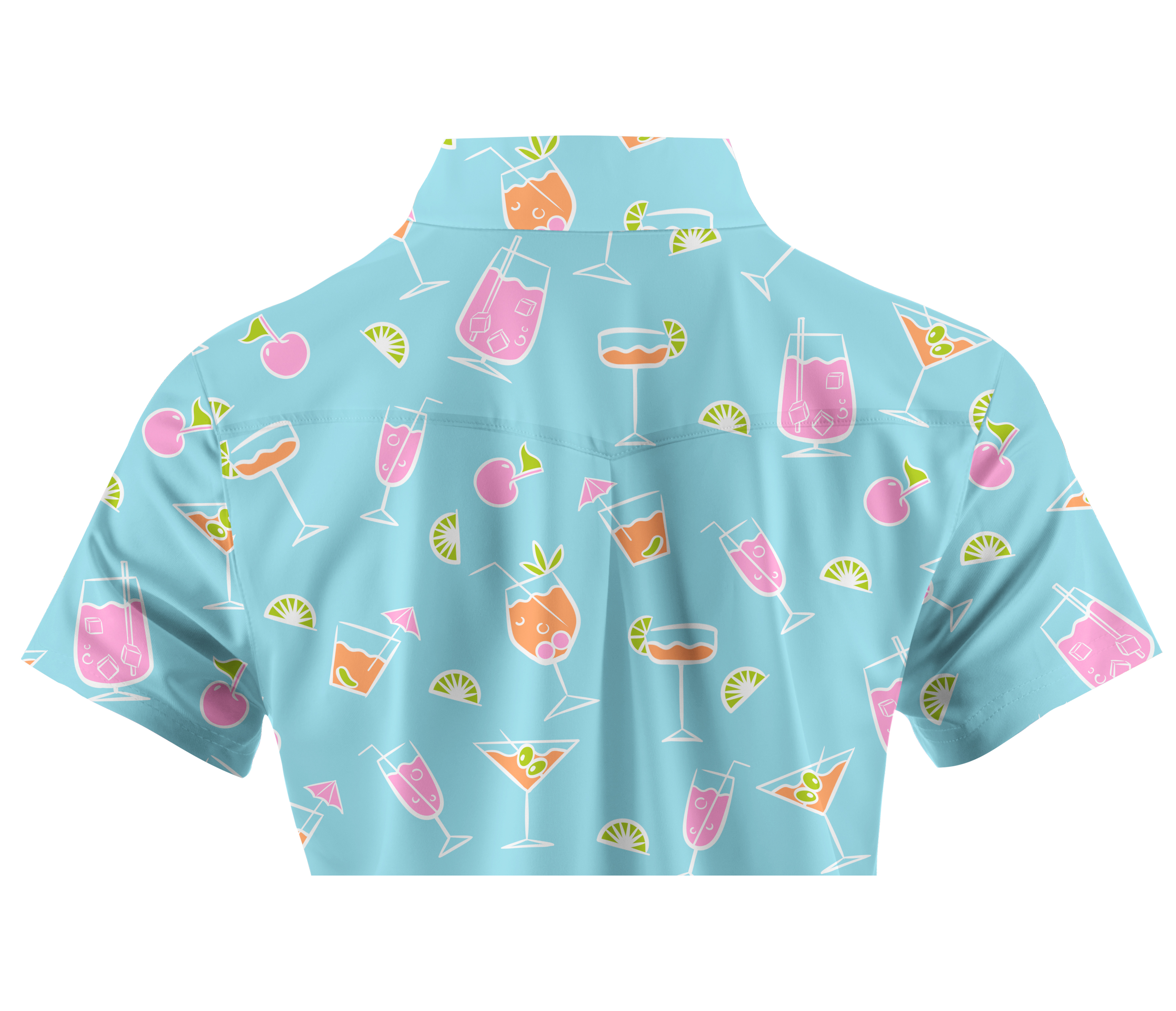 Cherryswing Women's Refreshing Cocktails Short Sleeve Golf Shirt