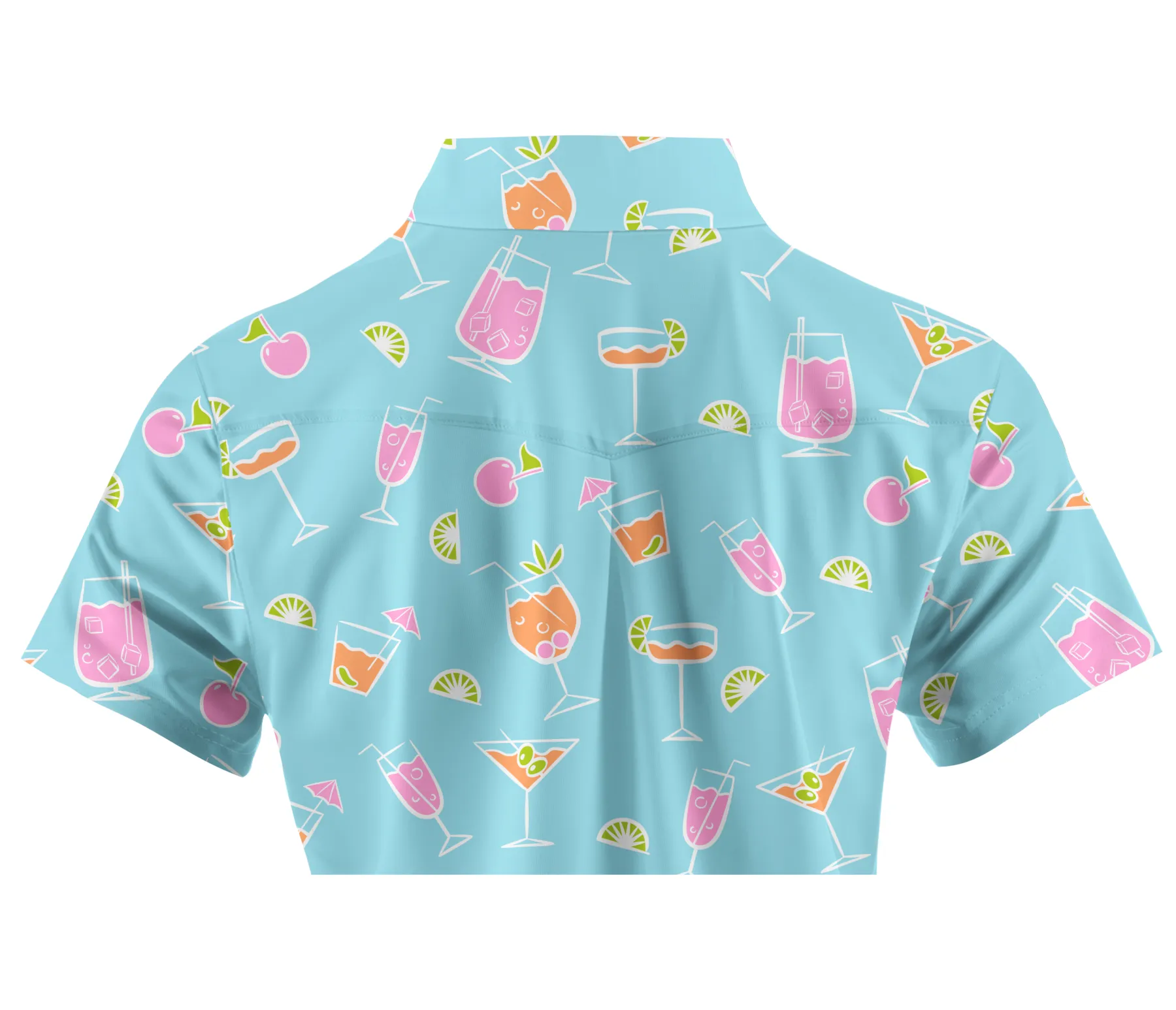 Cherryswing Women's Refreshing Cocktails Short Sleeve Golf Shirt