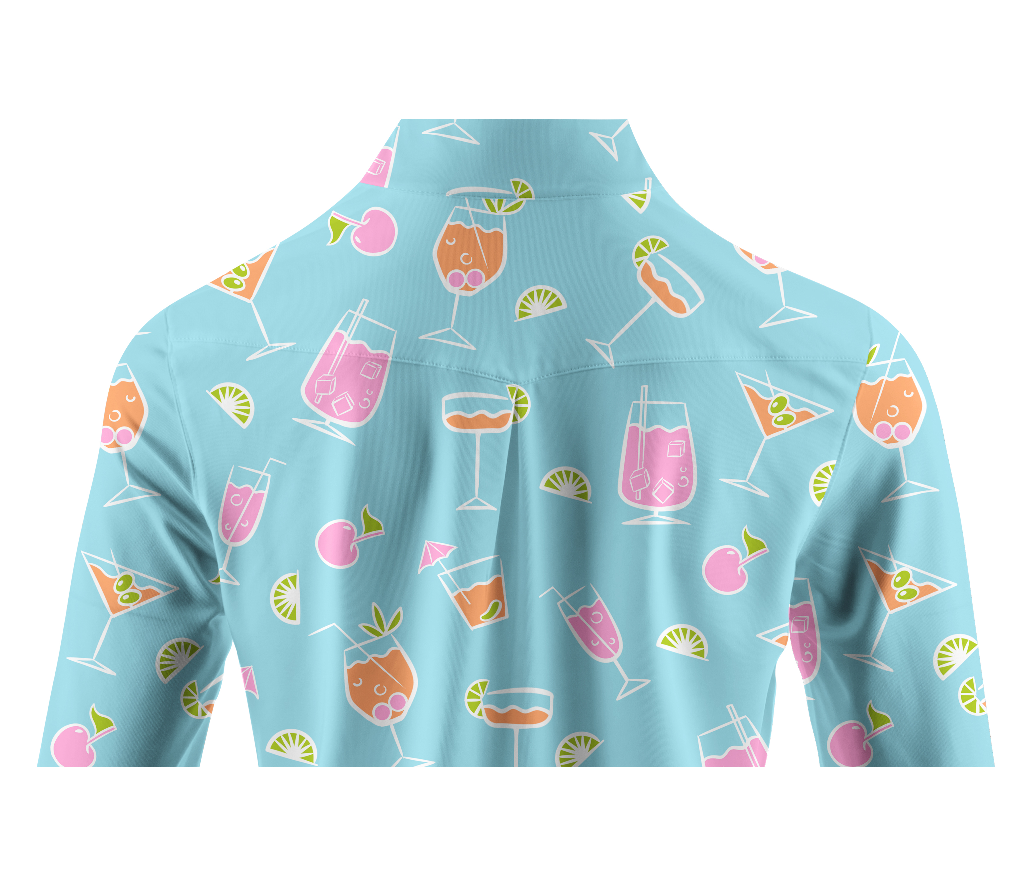 Cherryswing Women's Refreshing Cocktails Long Sleeve Golf Shirt