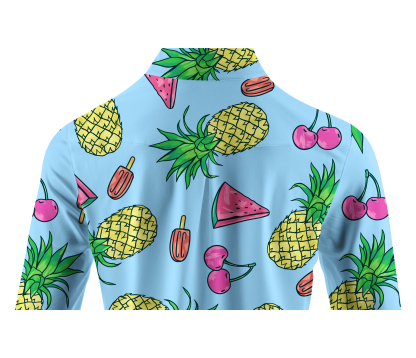 Cherryswing Women's Fruit Print Long Sleeve Golf Shirt