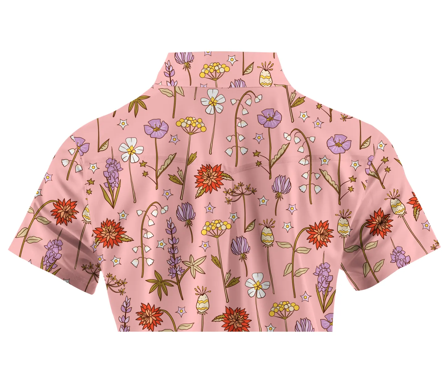 Cherryswing Women's Spring Meadow Symbols Short Sleeve Golf Shirt