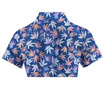 Cherryswing Women's Autumnal Garden Short Sleeve Golf Shirt