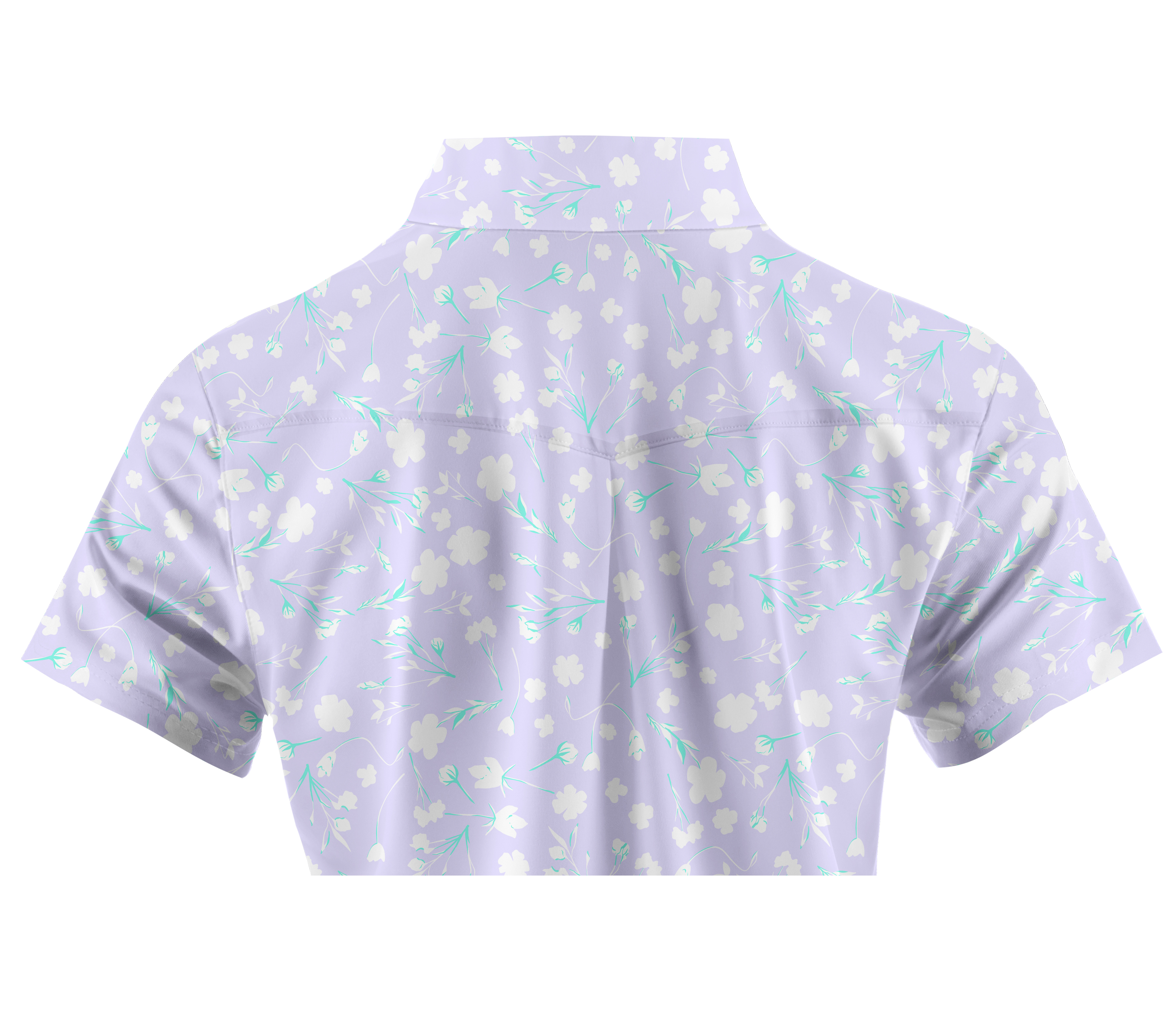 Cherryswing Women's Lavender in Full Bloom Short Sleeve Golf Shirt