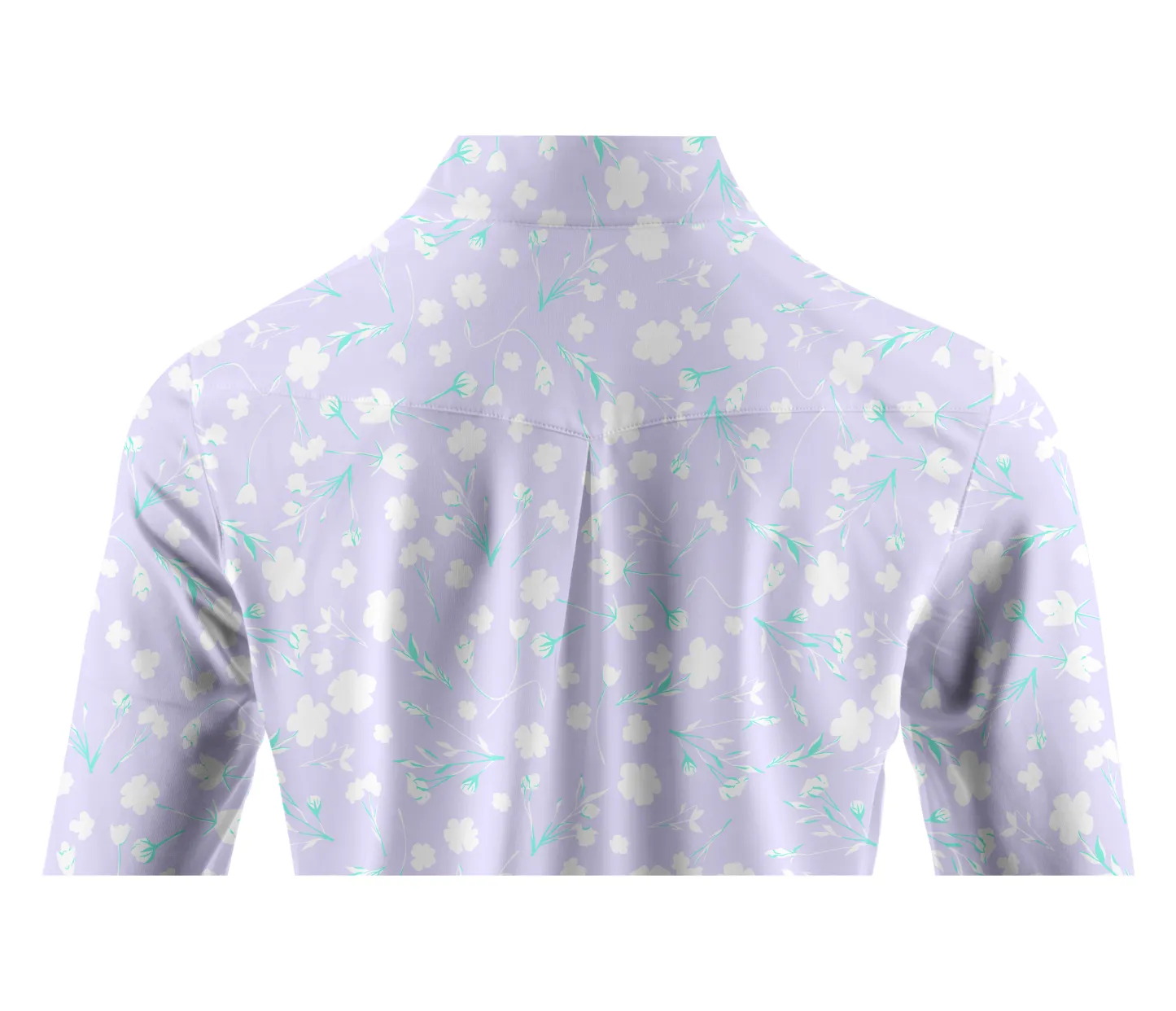 Cherryswing Women's Lavender in Full Bloom Long Sleeve Golf Shirt