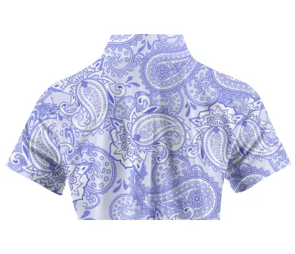 Cherryswing Women's Cashew Flower Golf Short Sleeve Polo Shirt