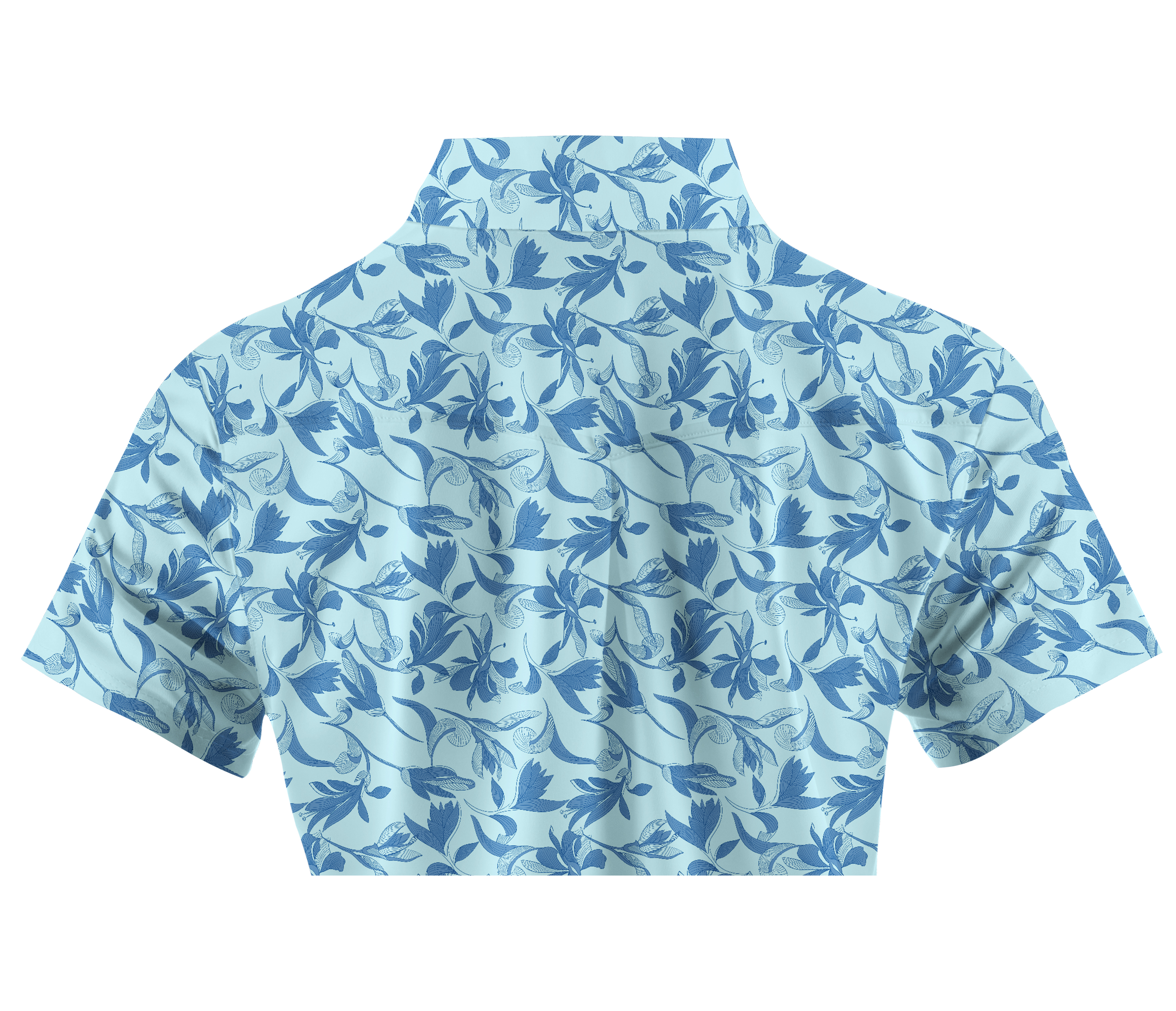 Cherryswing Women's Petal Print Golf Short Sleeve Polo Shirt