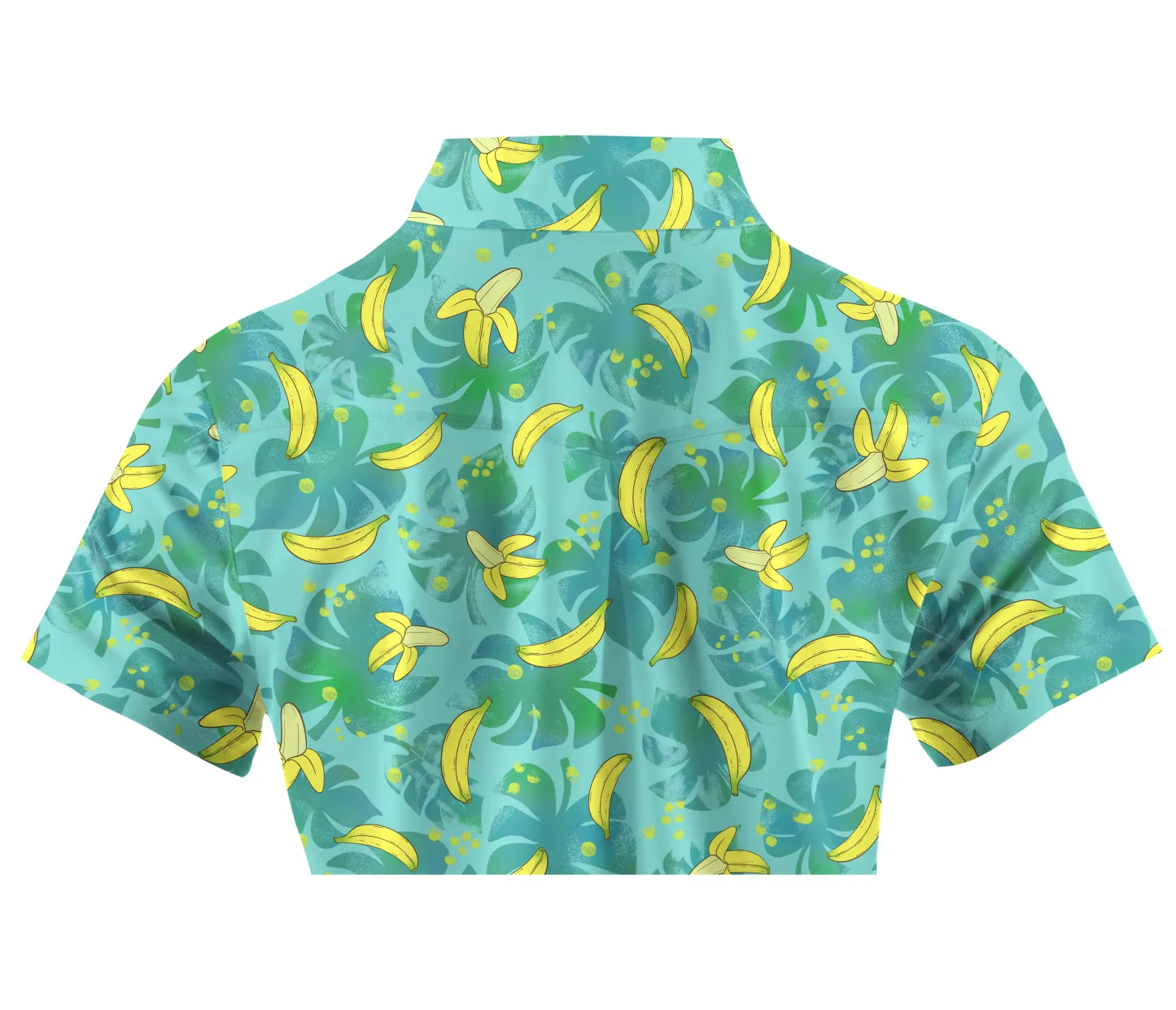 Cherryswing Women's Hawaiian Banana Golf Short Sleeve Polo Shirt