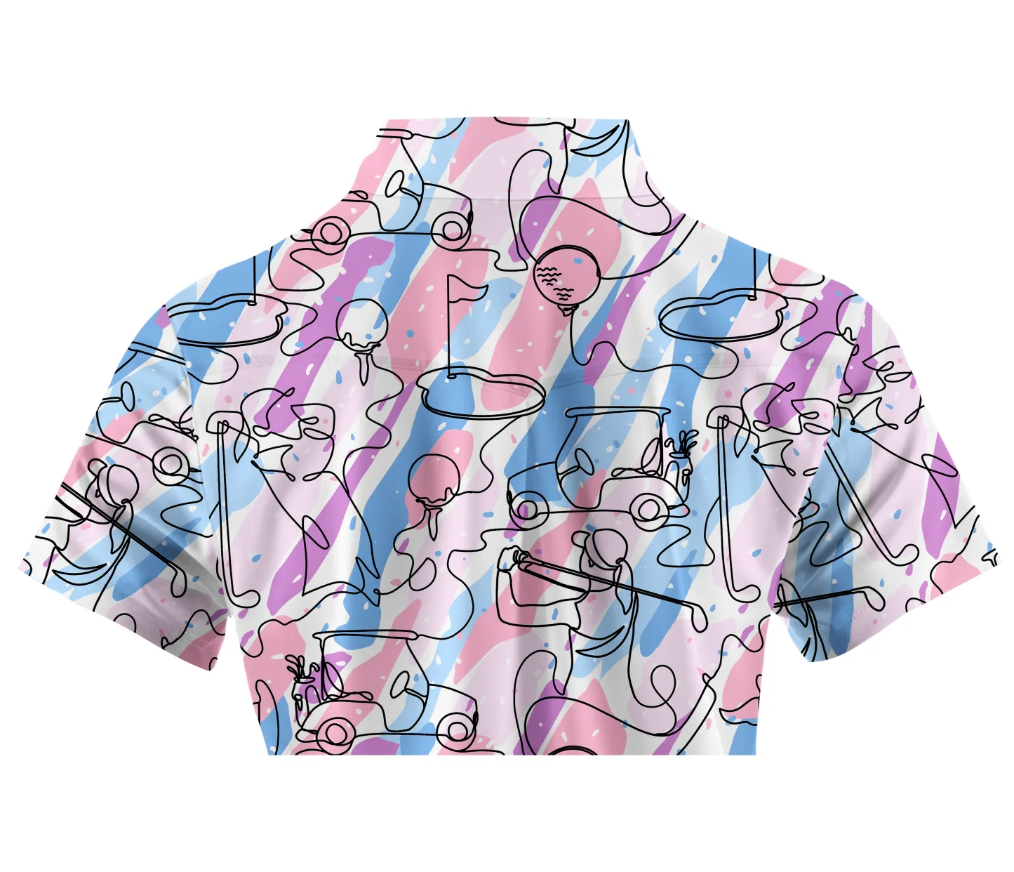 Cherryswing Women's Party in Course Golf Short Sleeve Polo Shirt