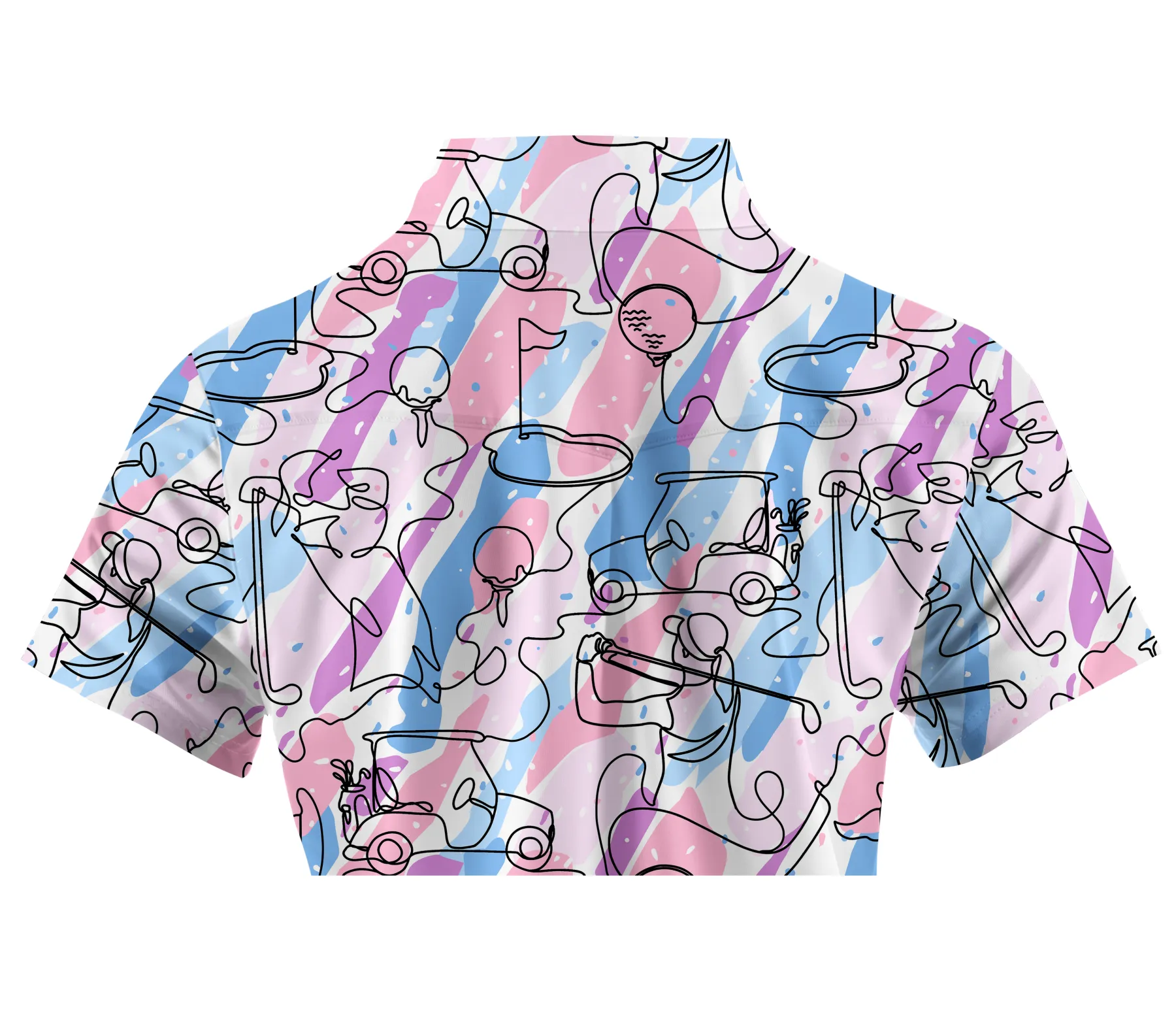 Cherryswing Women's Party in Course Golf Short Sleeve Polo Shirt