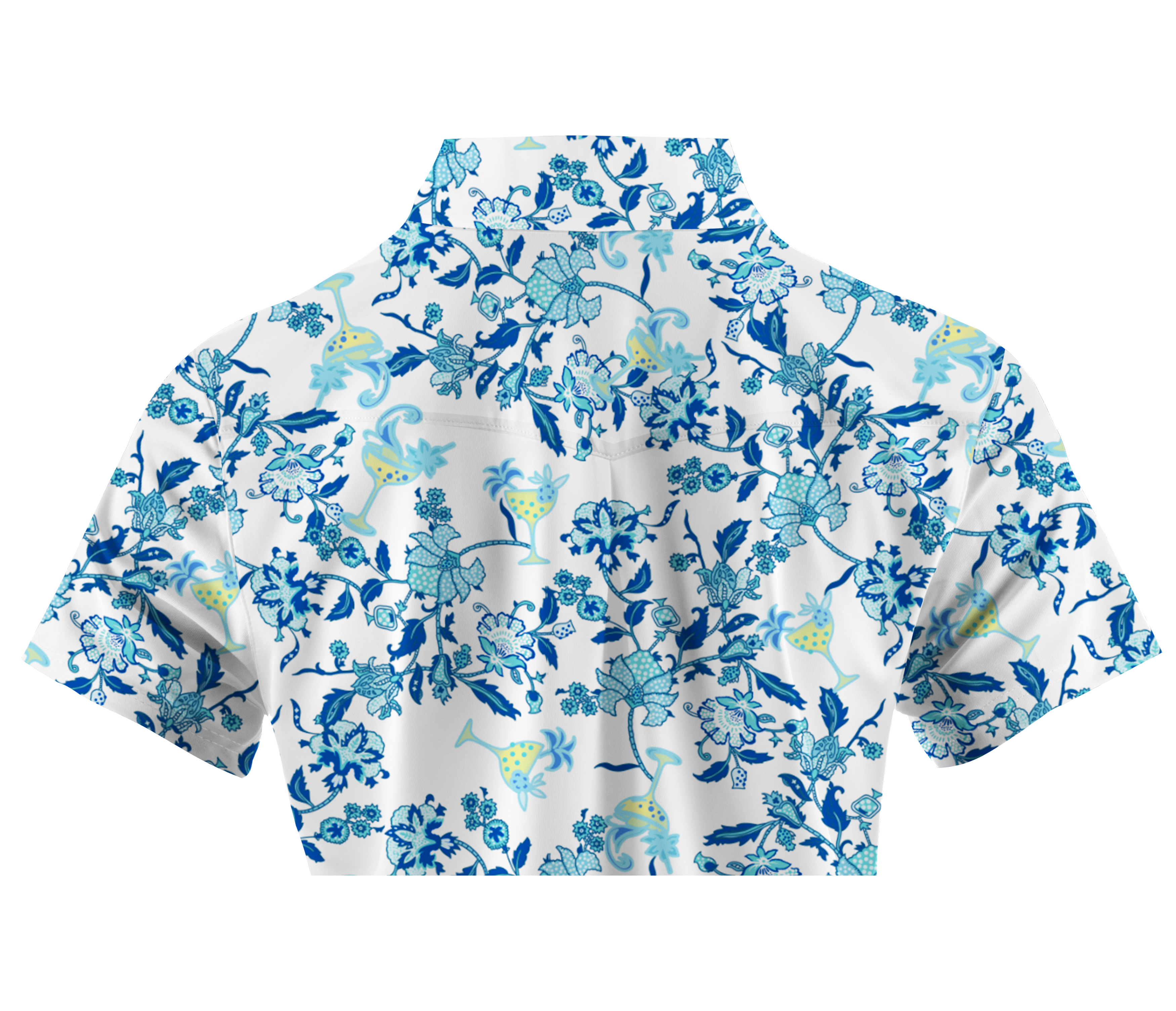 Cherryswing Women's Floral Golf Short Sleeve Polo Shirt